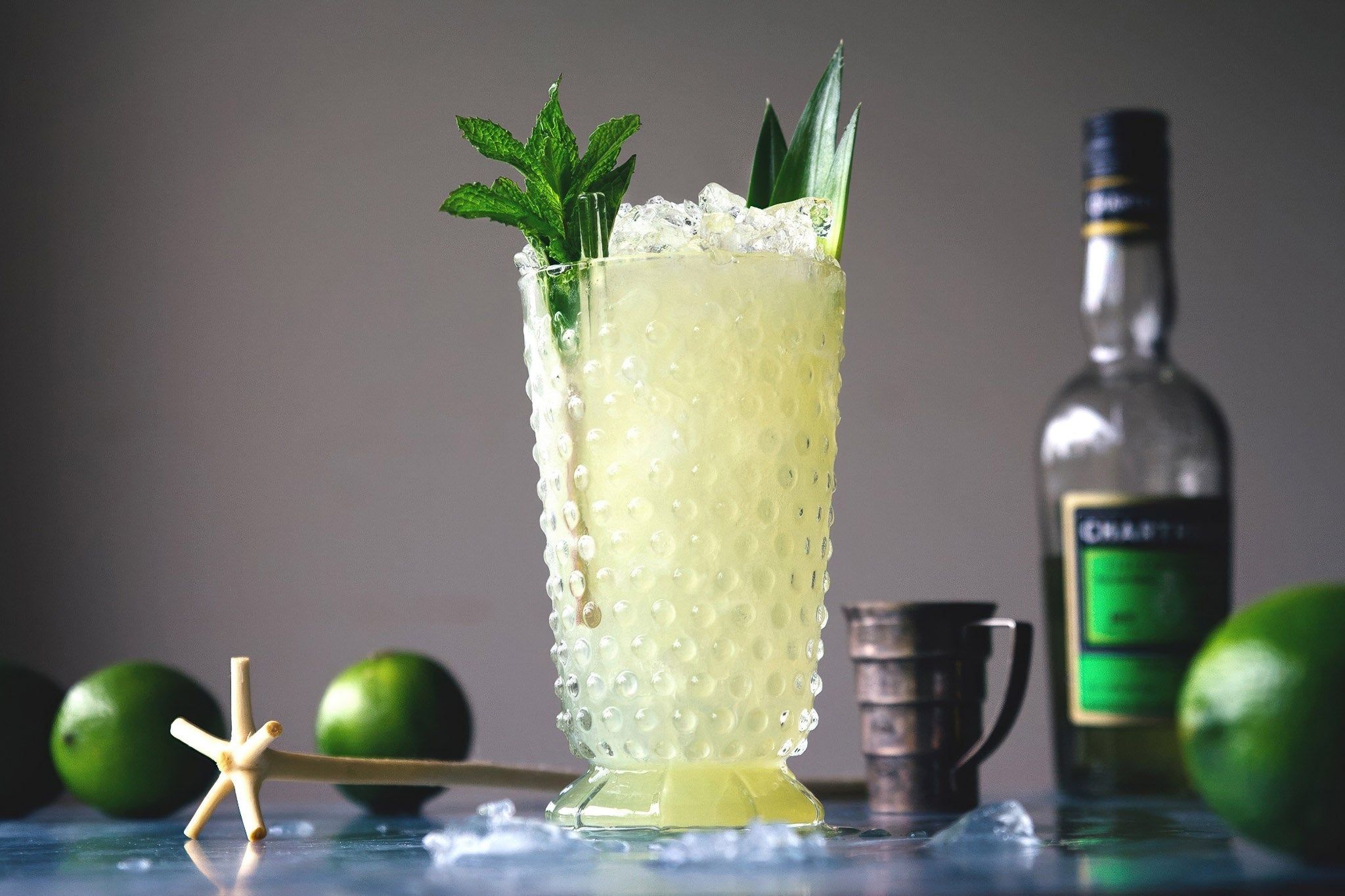 Chartreuse Swizzle cocktail - Proof & Grain