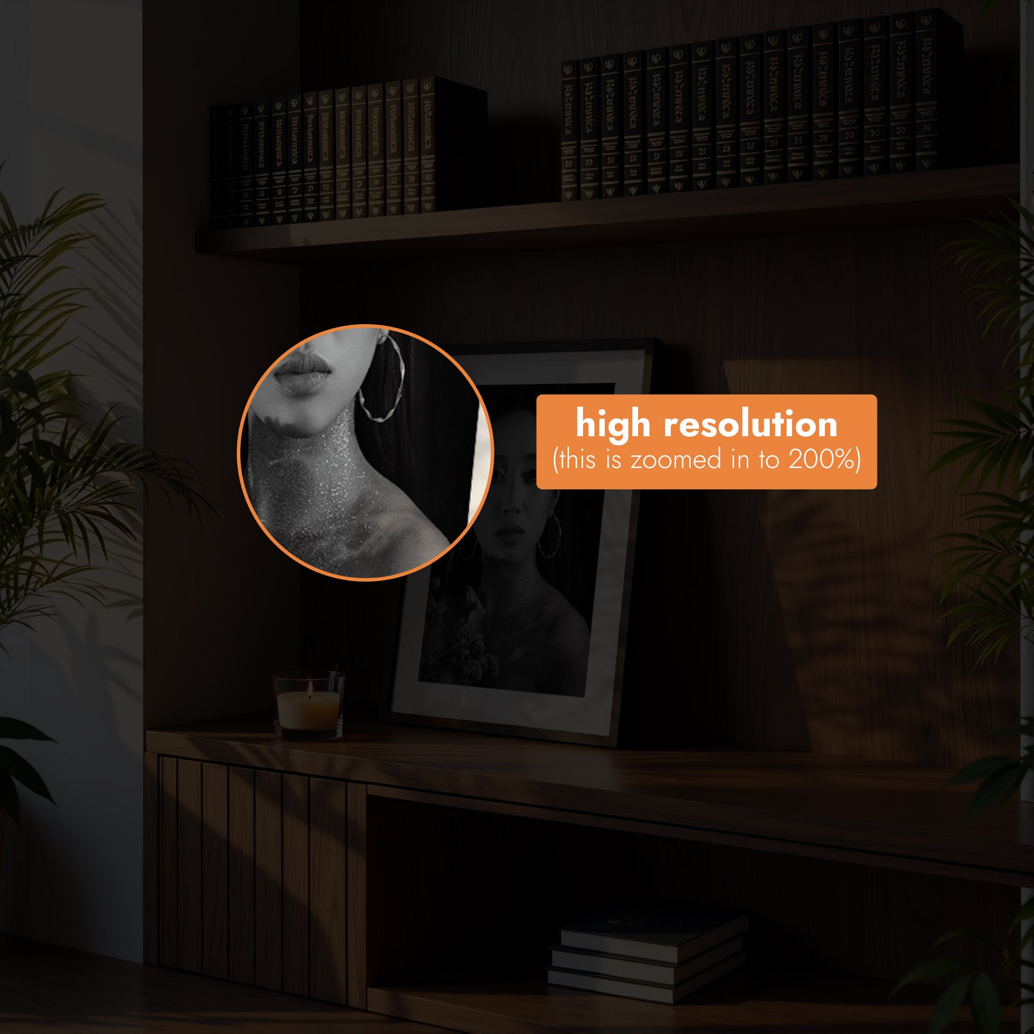 Wall Art Video Mockup: Modern Living Room Interior