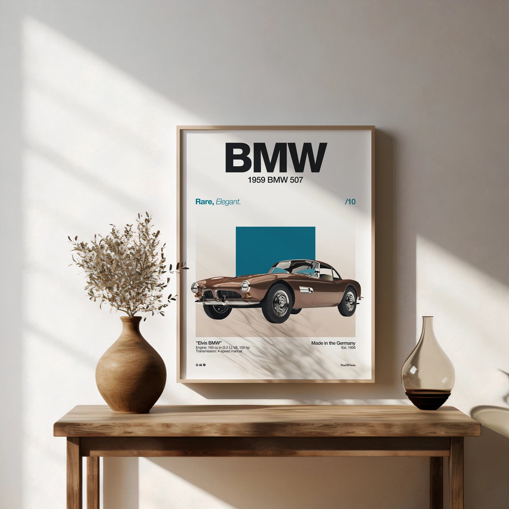 1959 BMW 507 Poster