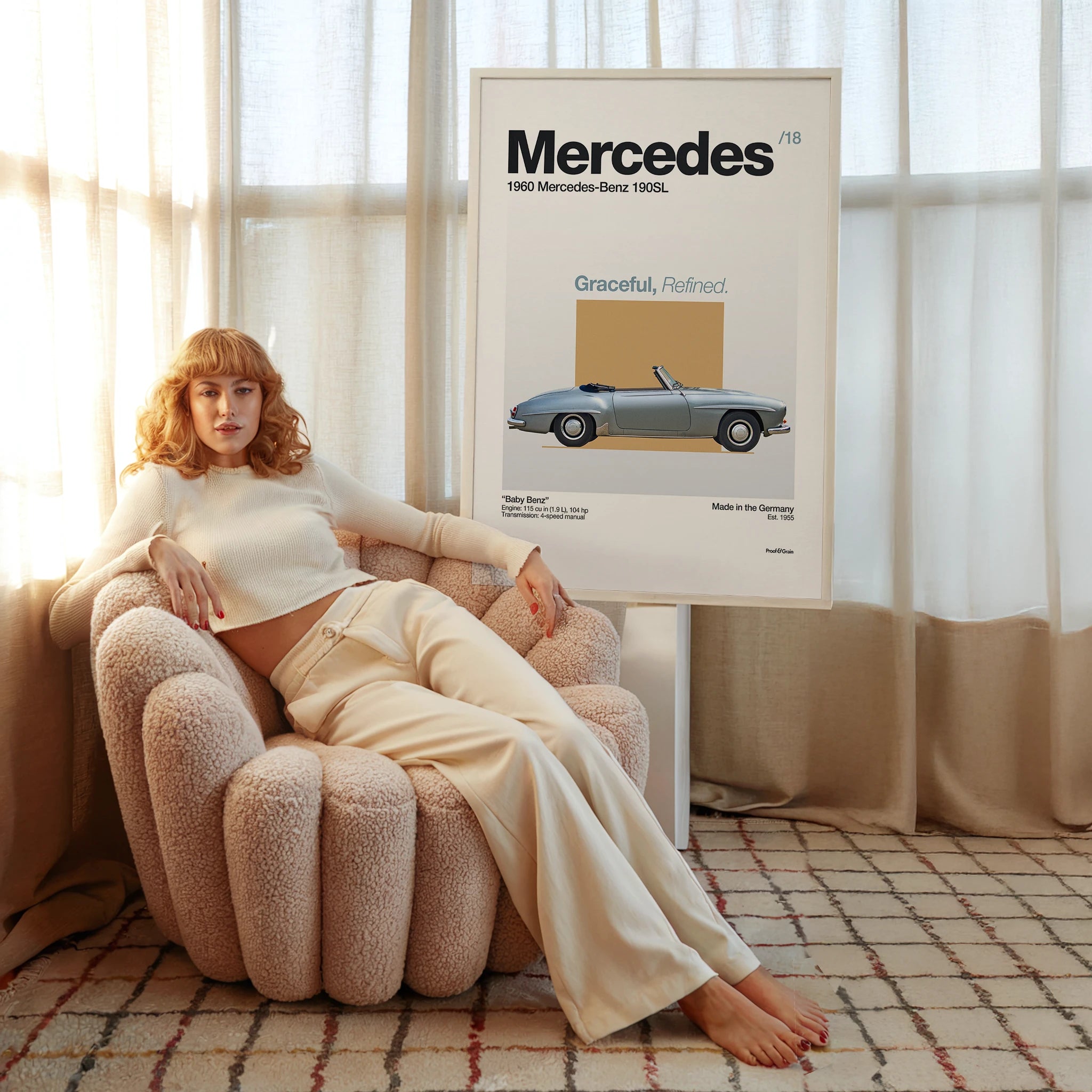 1960 Mercedes-Benz 190SL Poster