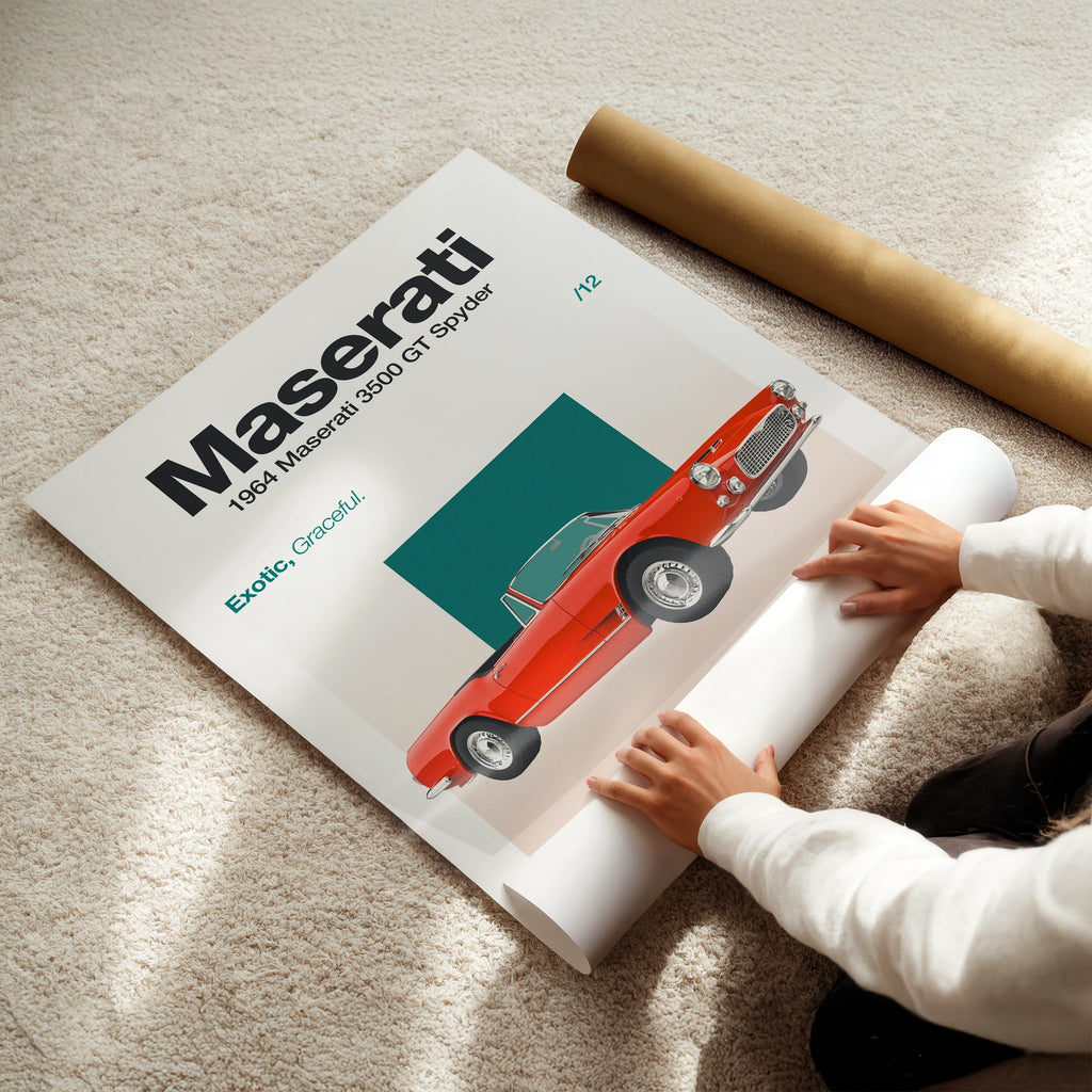 1964 Maserati 3500 GT Spyder Poster