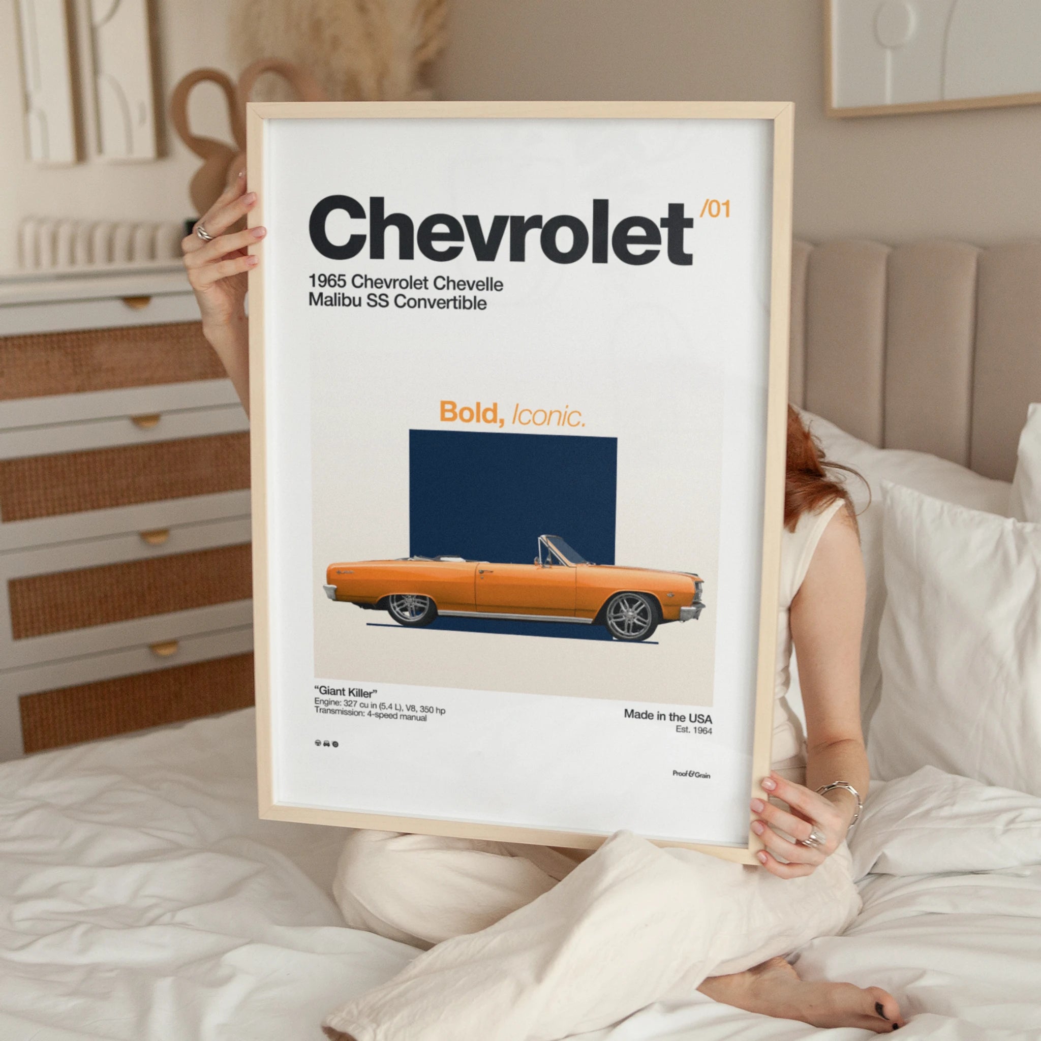 1965 Chevrolet Chevelle Malibu SS Convertible Poster