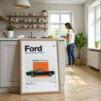 1968 Ford Mustang GT Fastback Poster