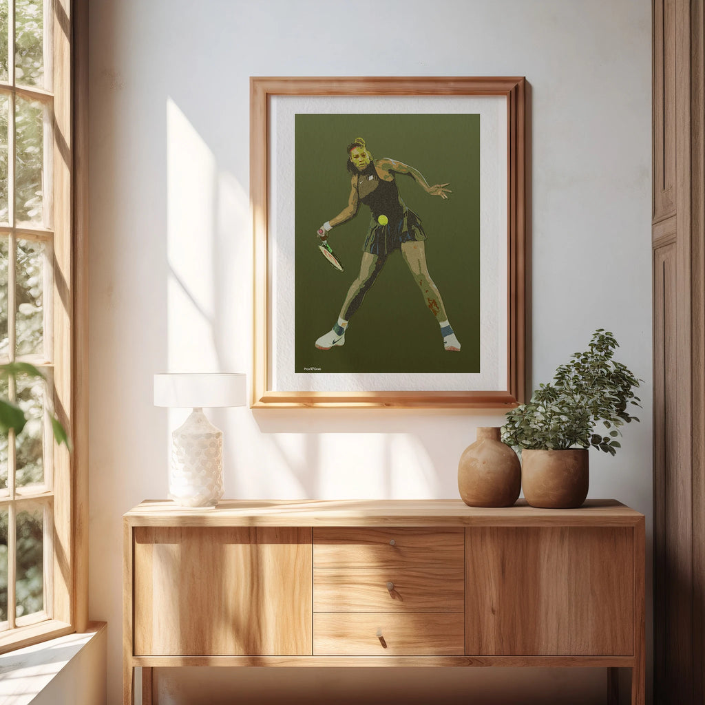 Serena Williams “The Power Serve” Poster