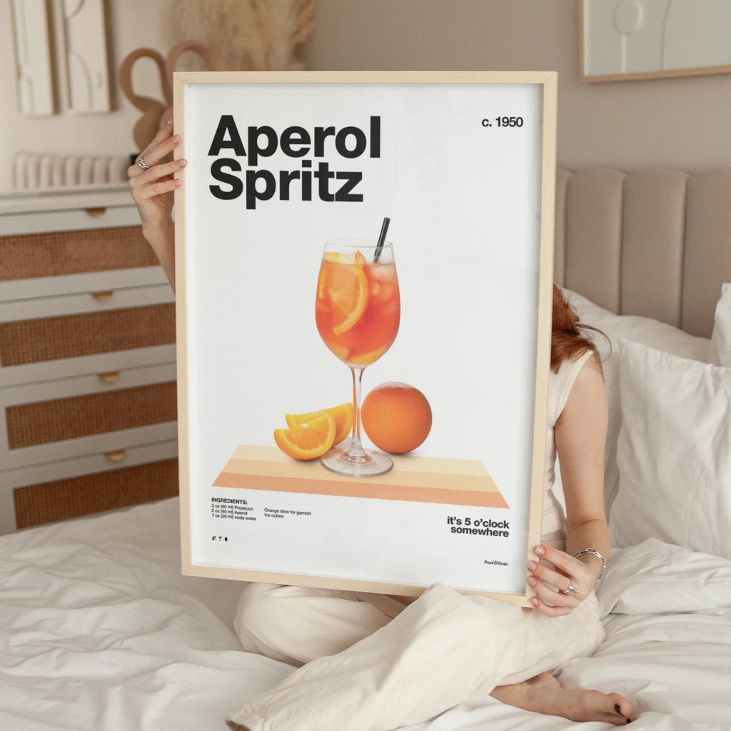 Aperol Spritz Recipe Poster