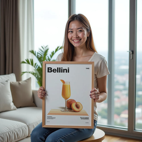 Bellini Recipe Poster