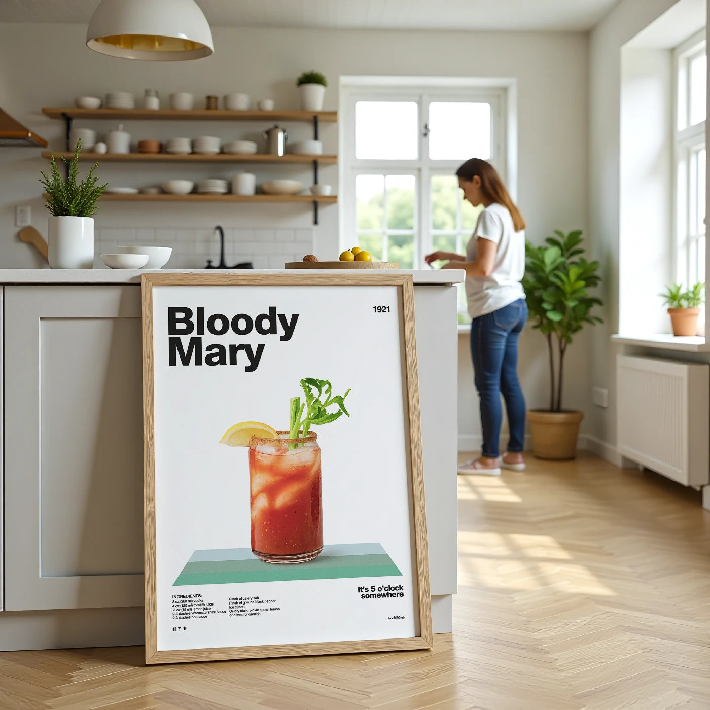 Bloody Mary Recipe Poster