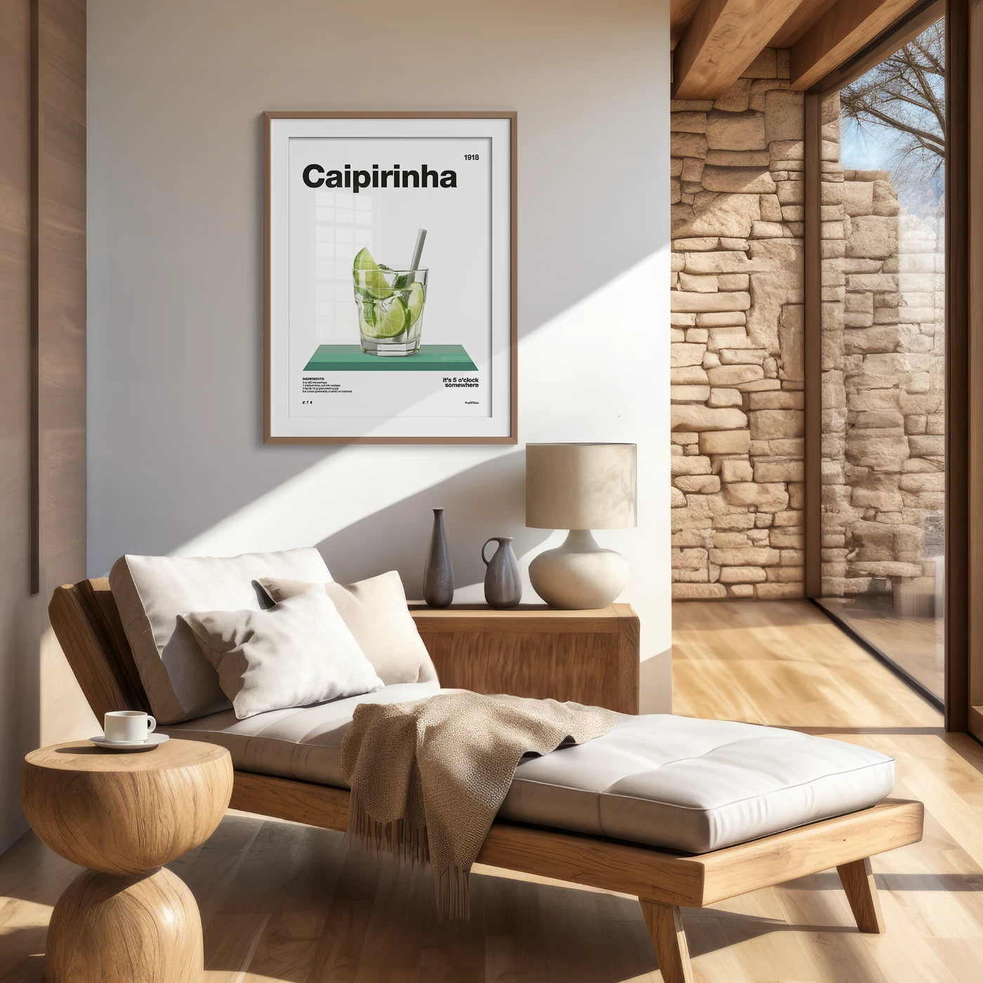 Caipirinha Recipe Poster