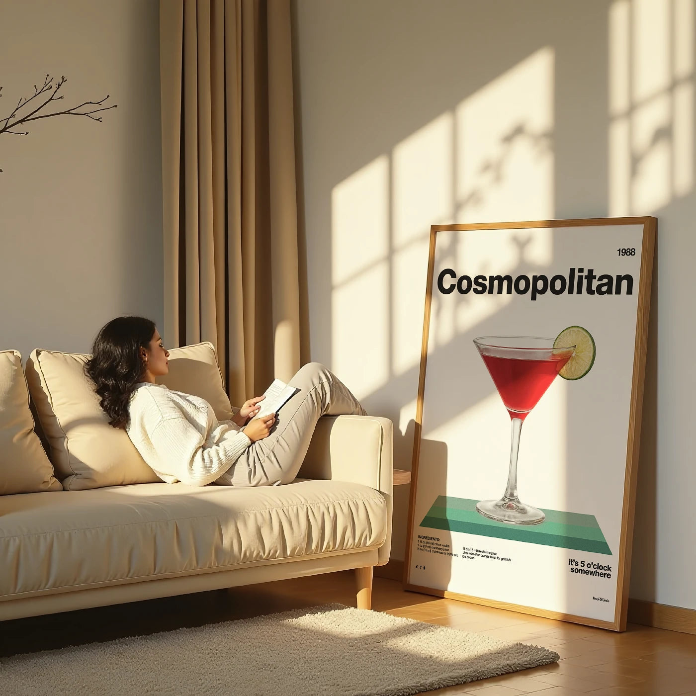 Cosmopolitan Recipe Poster
