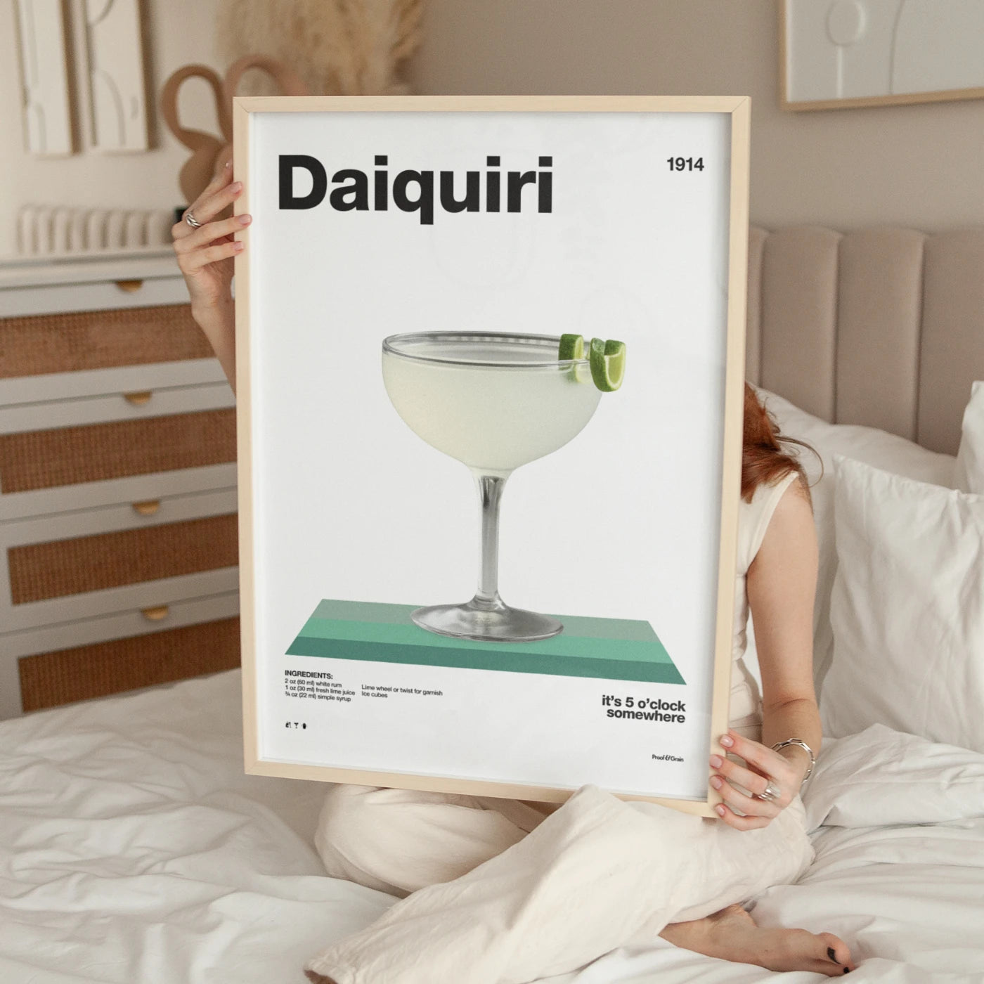 Daiquiri Recipe Poster