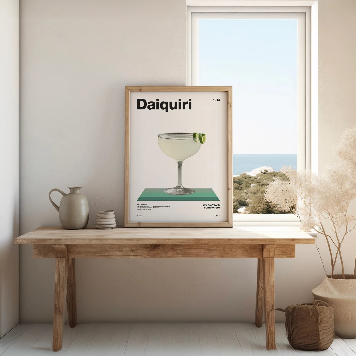 Daiquiri Recipe Poster