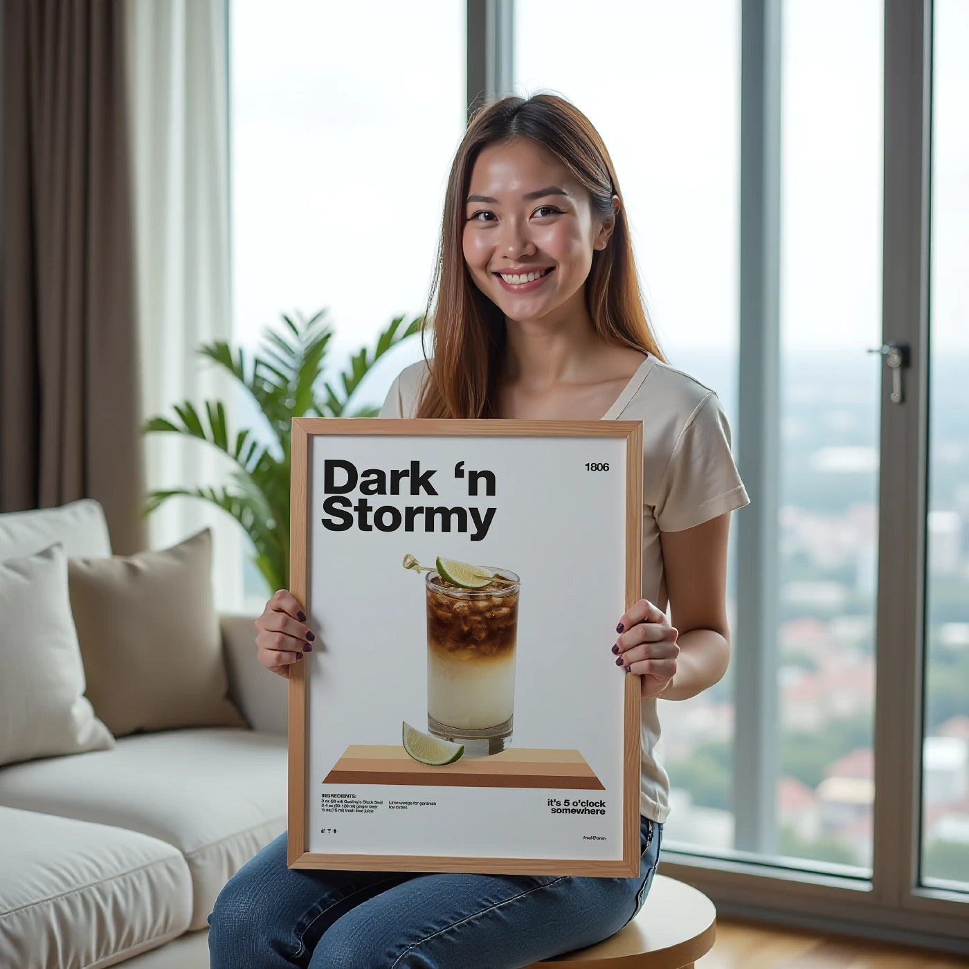 Dark 'n Stormy Recipe Poster