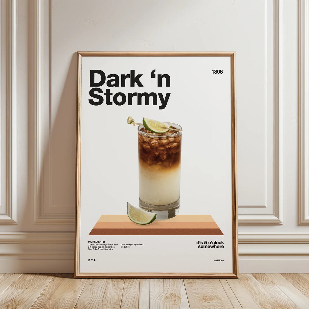 Dark 'n Stormy Recipe Poster