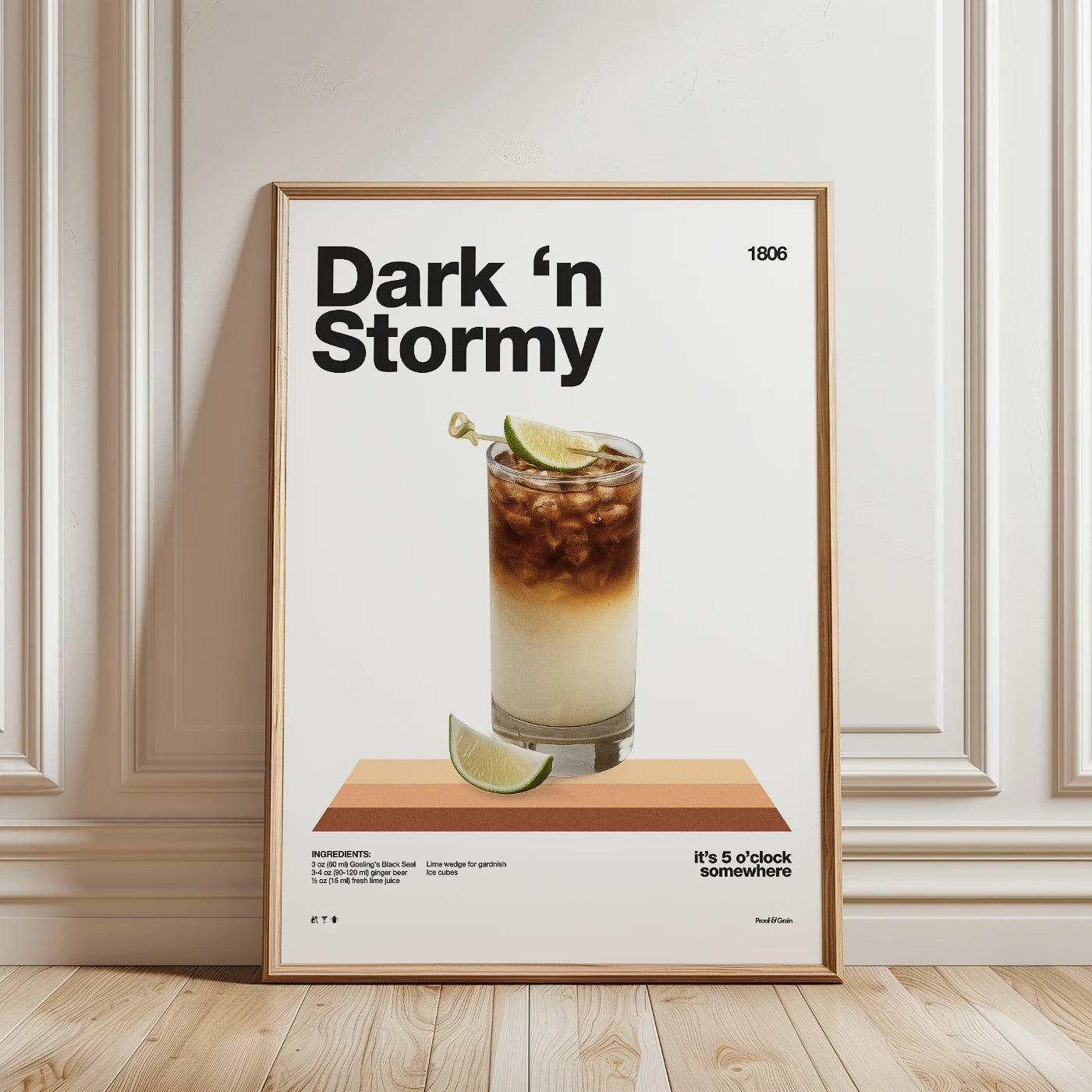 Dark 'n Stormy Recipe Poster