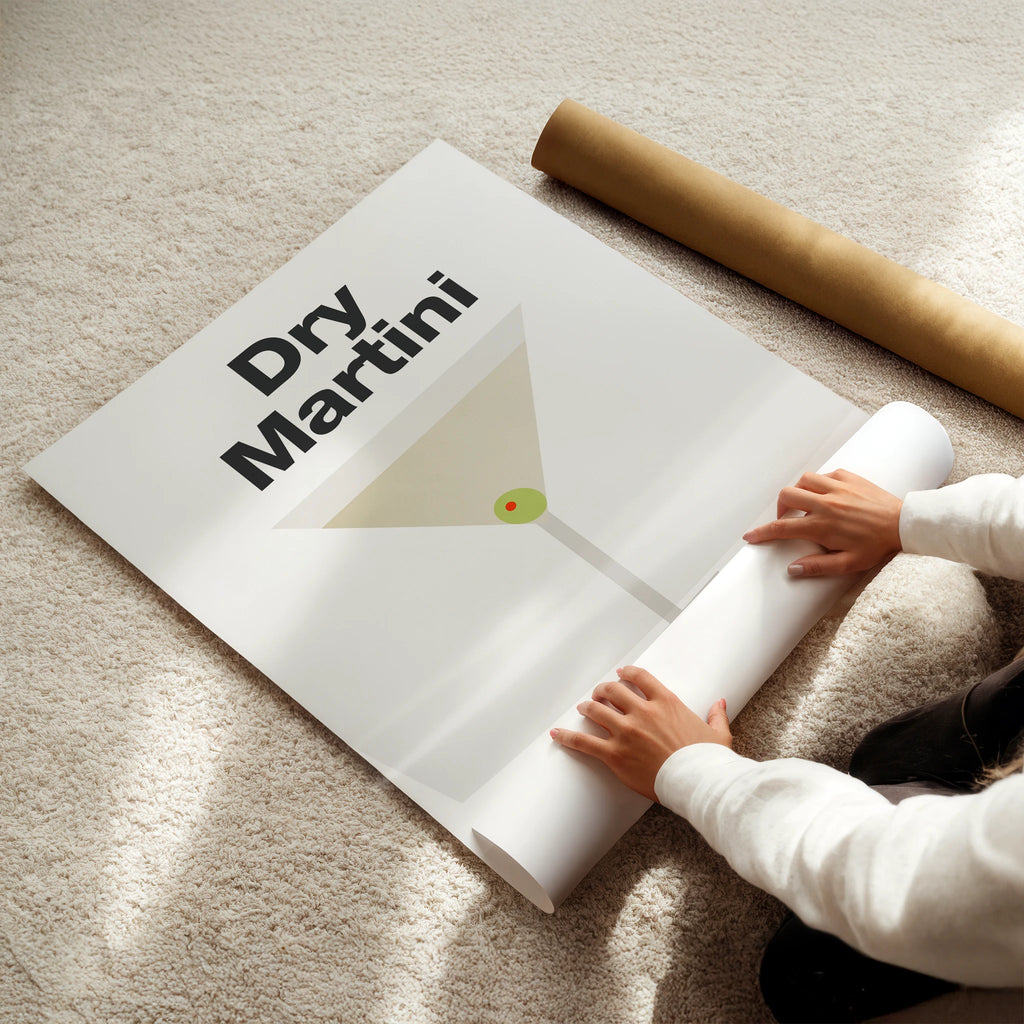 Dry Martini Recipe Poster