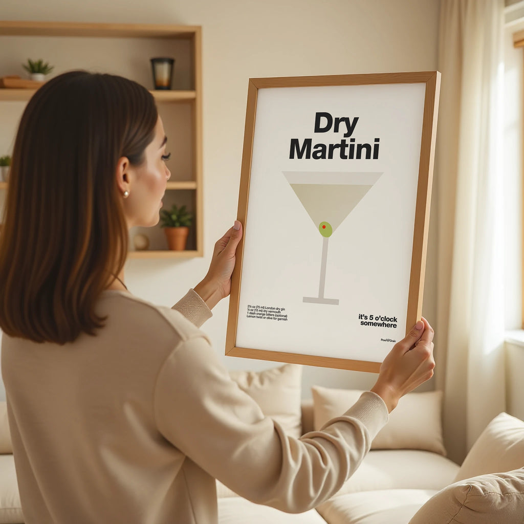 Dry Martini Recipe Poster