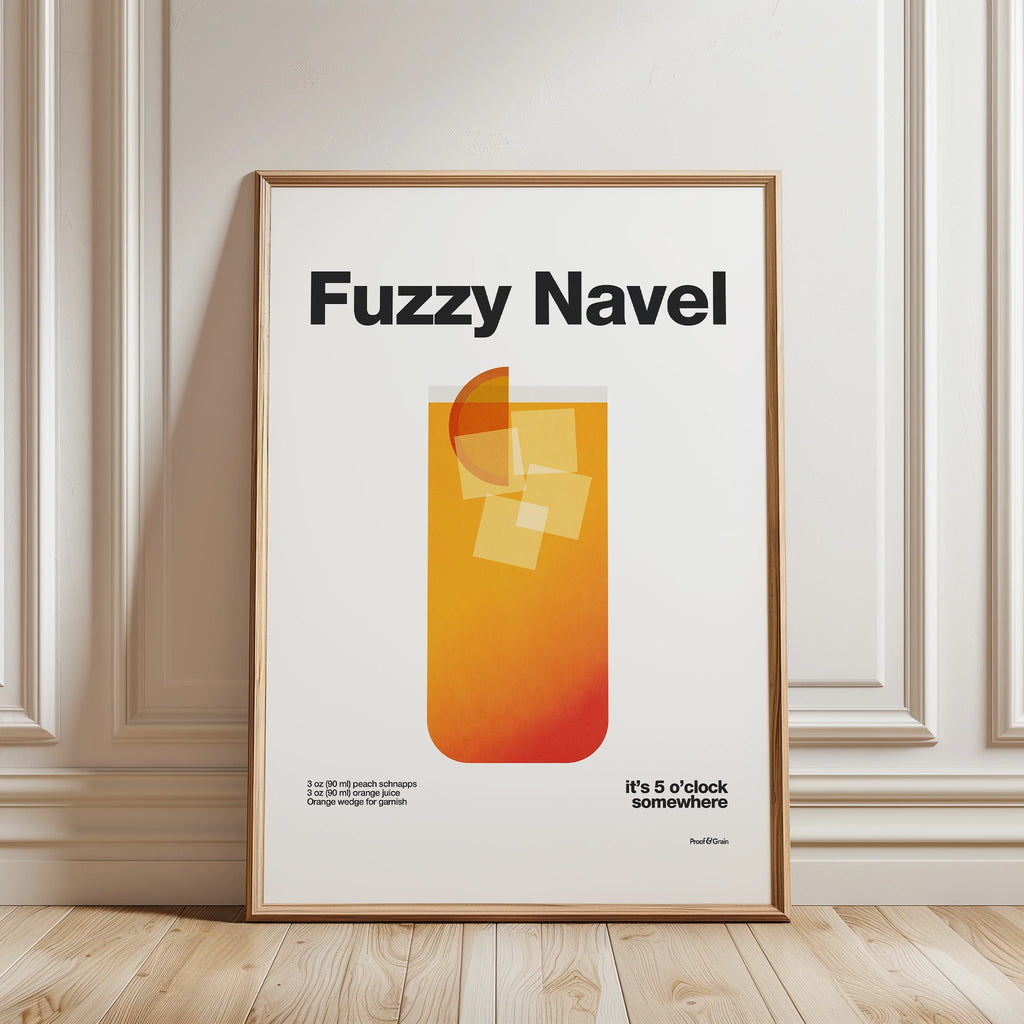 Fuzzy Navel Recipe Poster
