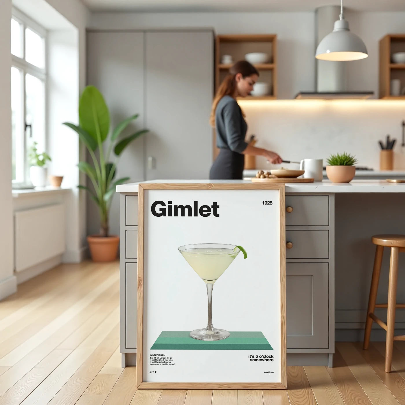 Gimlet Recipe Poster