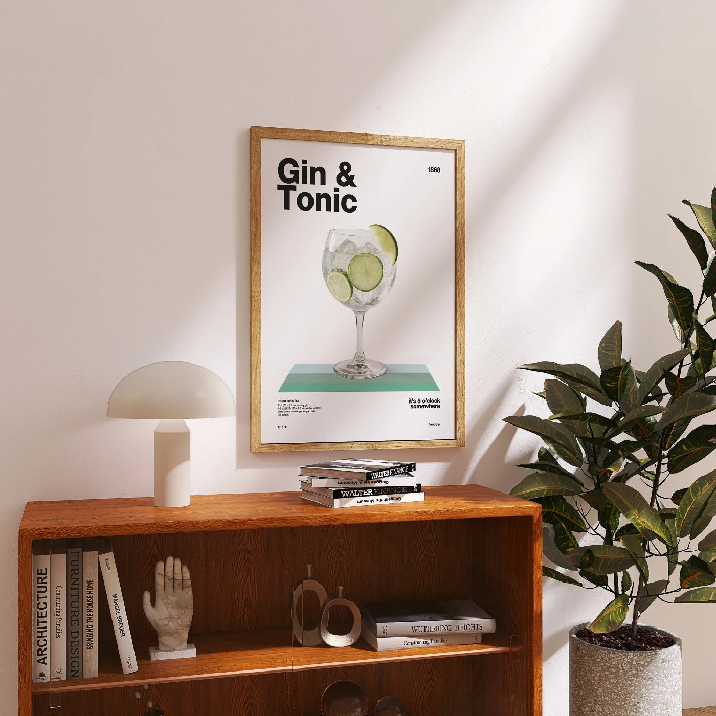 Gin & Tonic Recipe Poster