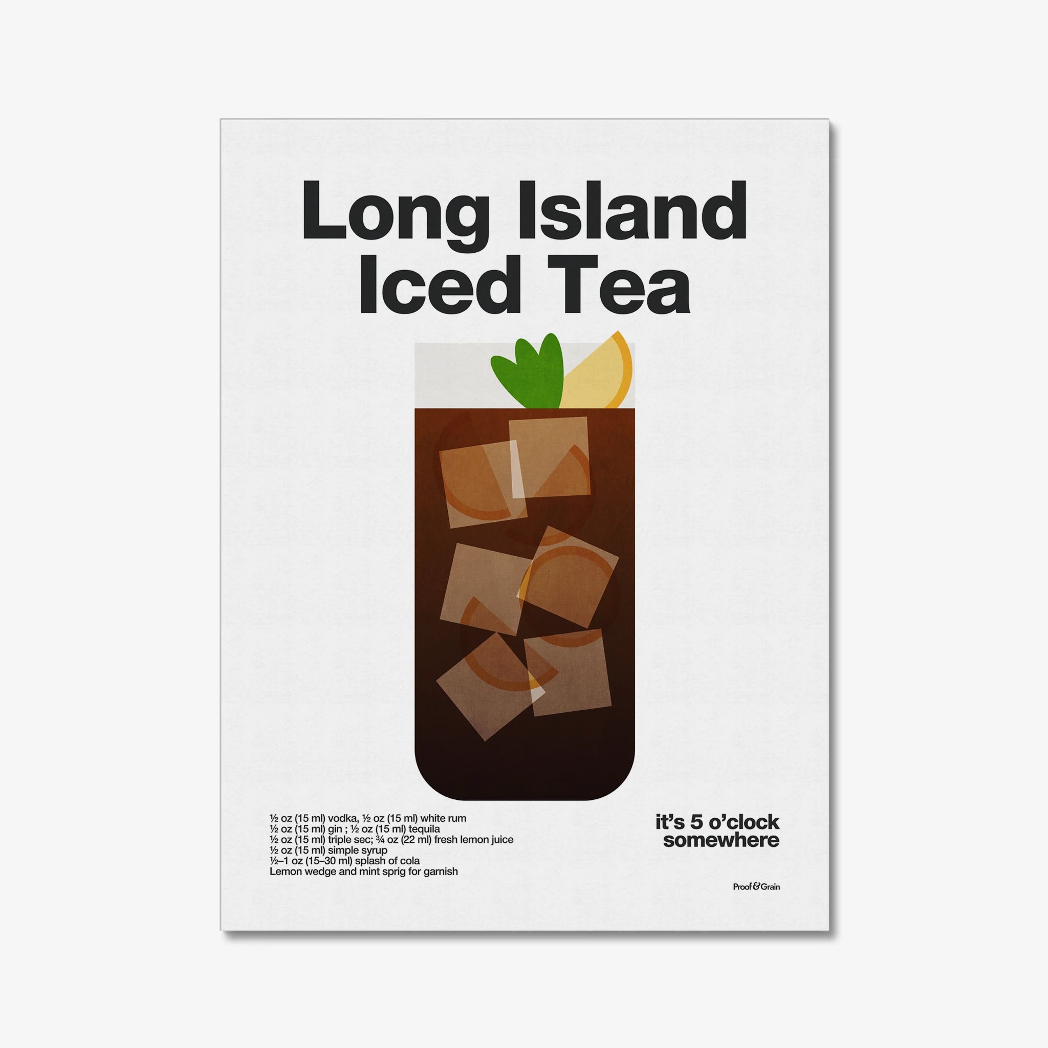 Long Island Iced Tea Cocktail Recipe
