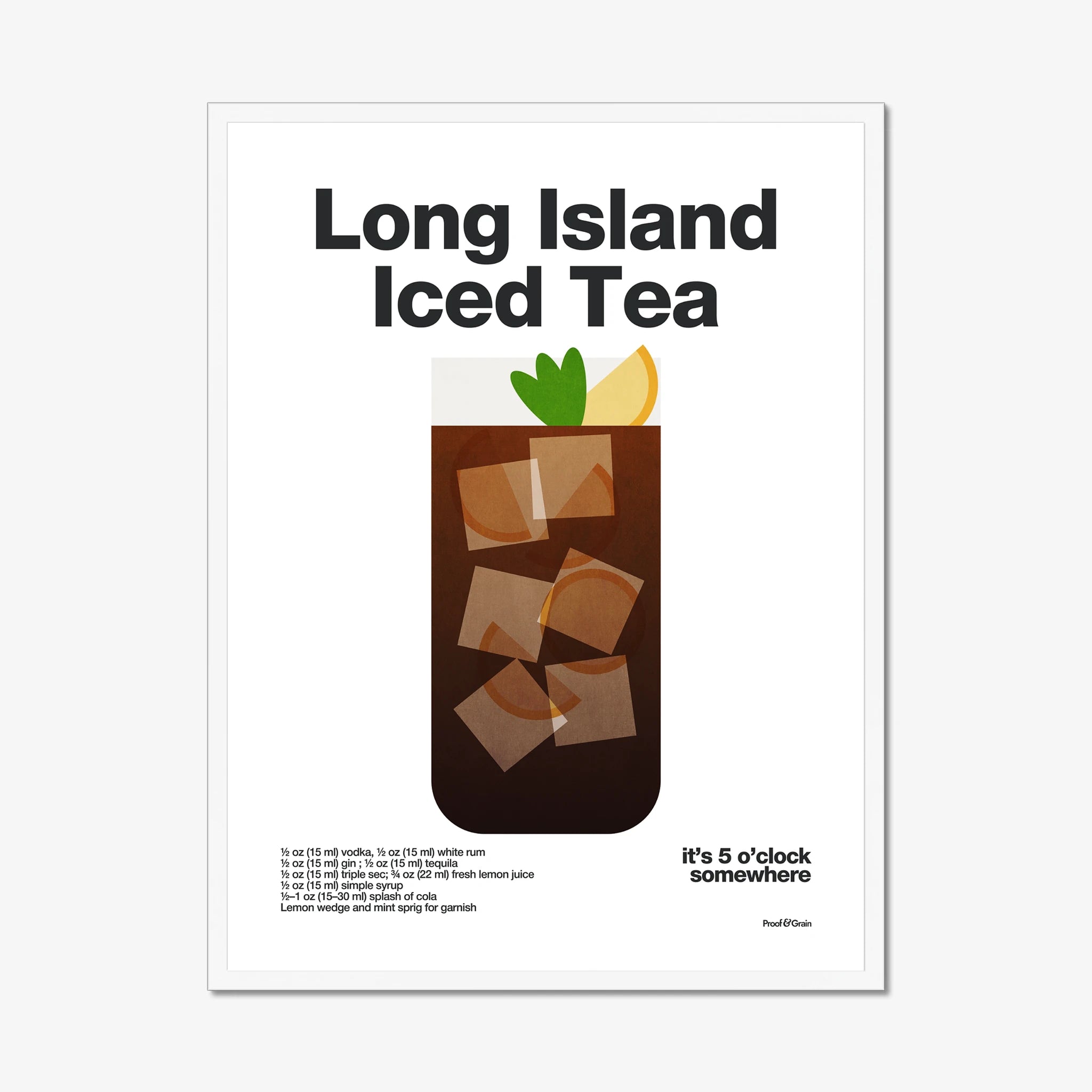 Long Island Iced Tea Cocktail Recipe