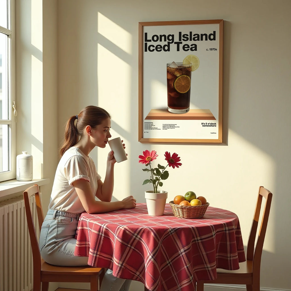 Long Island Iced Tea Recipe Poster