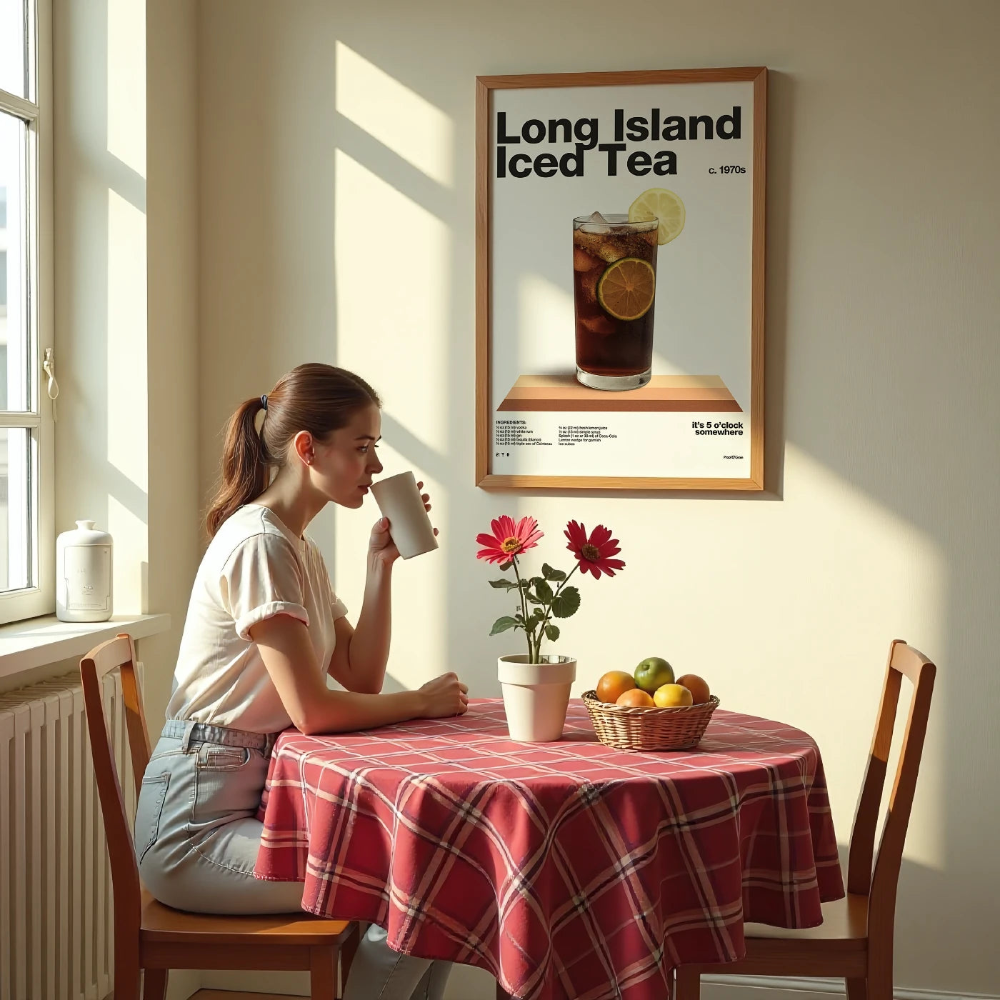 Long Island Iced Tea Recipe Poster