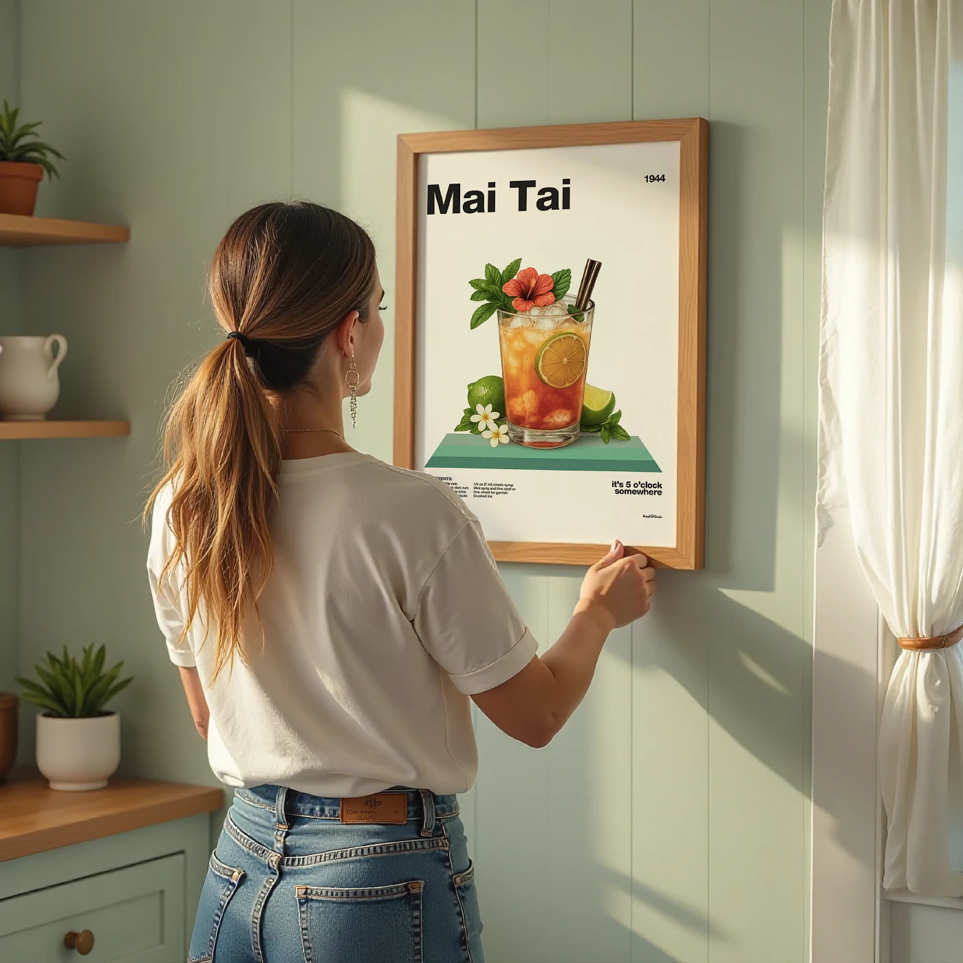 Mai Tai Recipe Poster