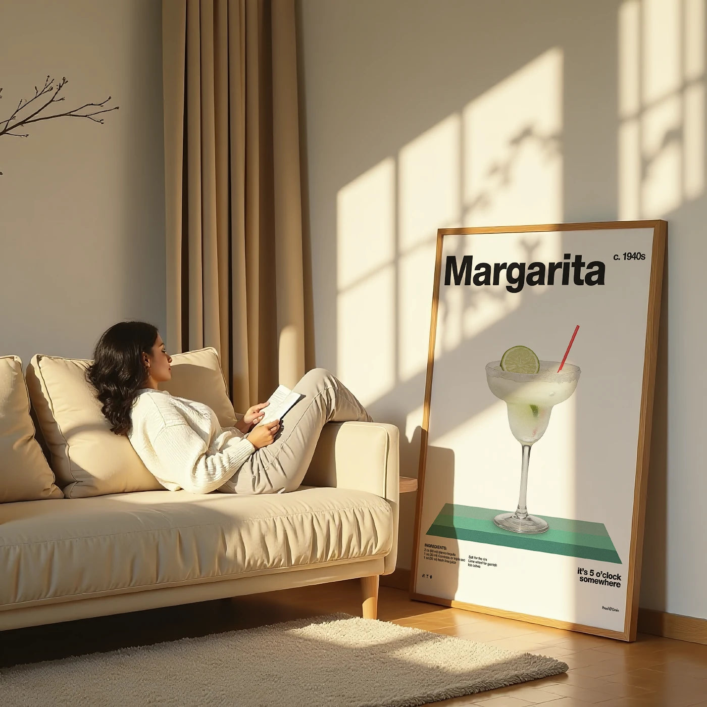Margarita Recipe Poster