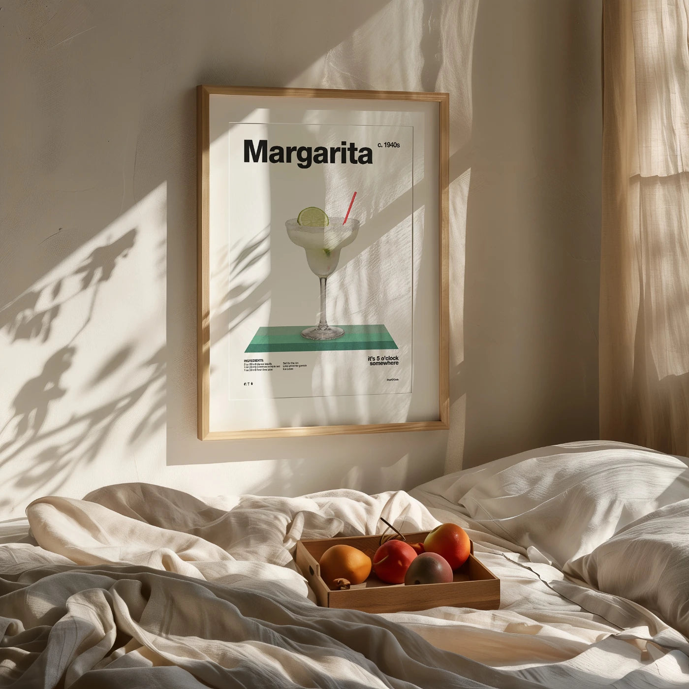Margarita Recipe Poster