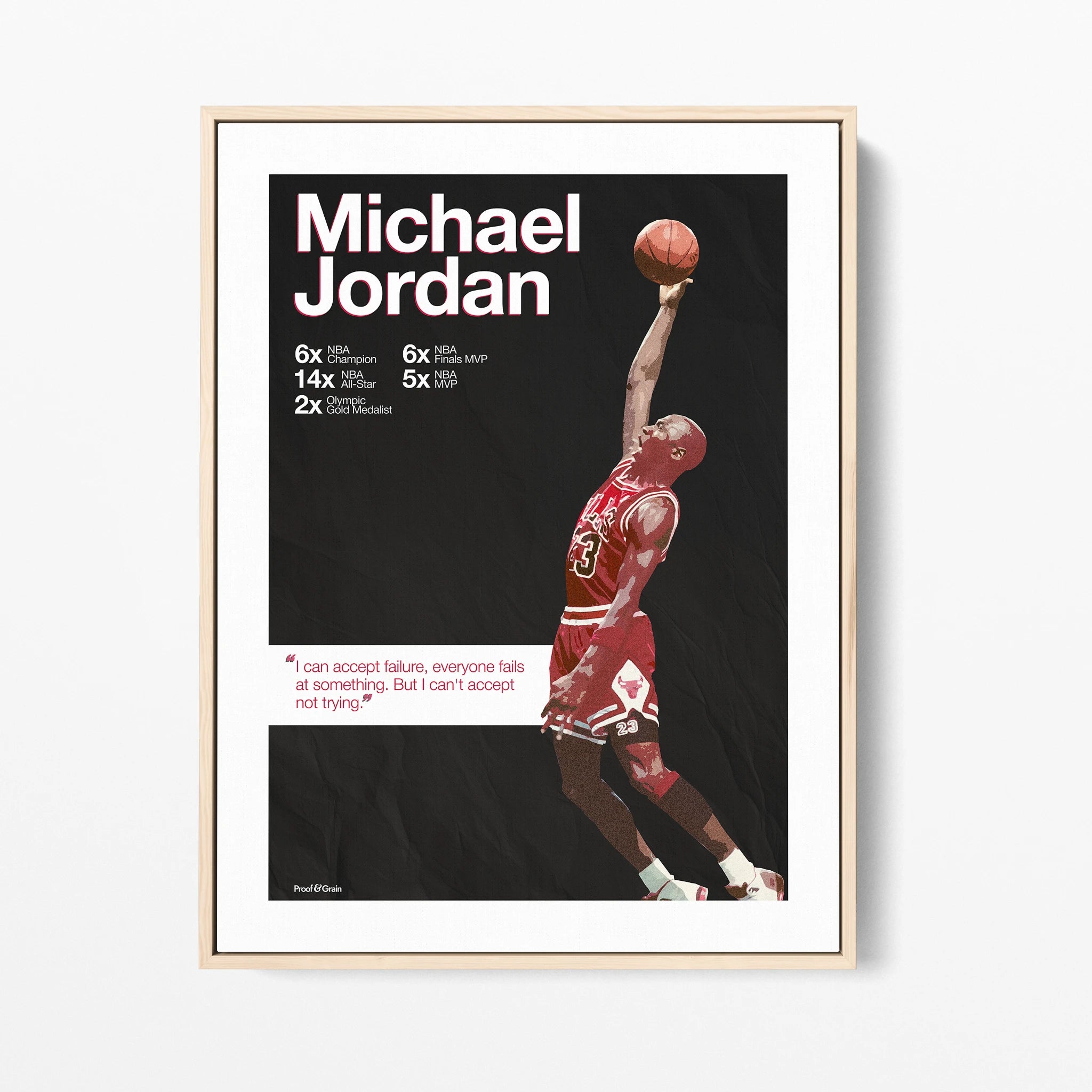 Michael Jordan “Never Stop Trying”
