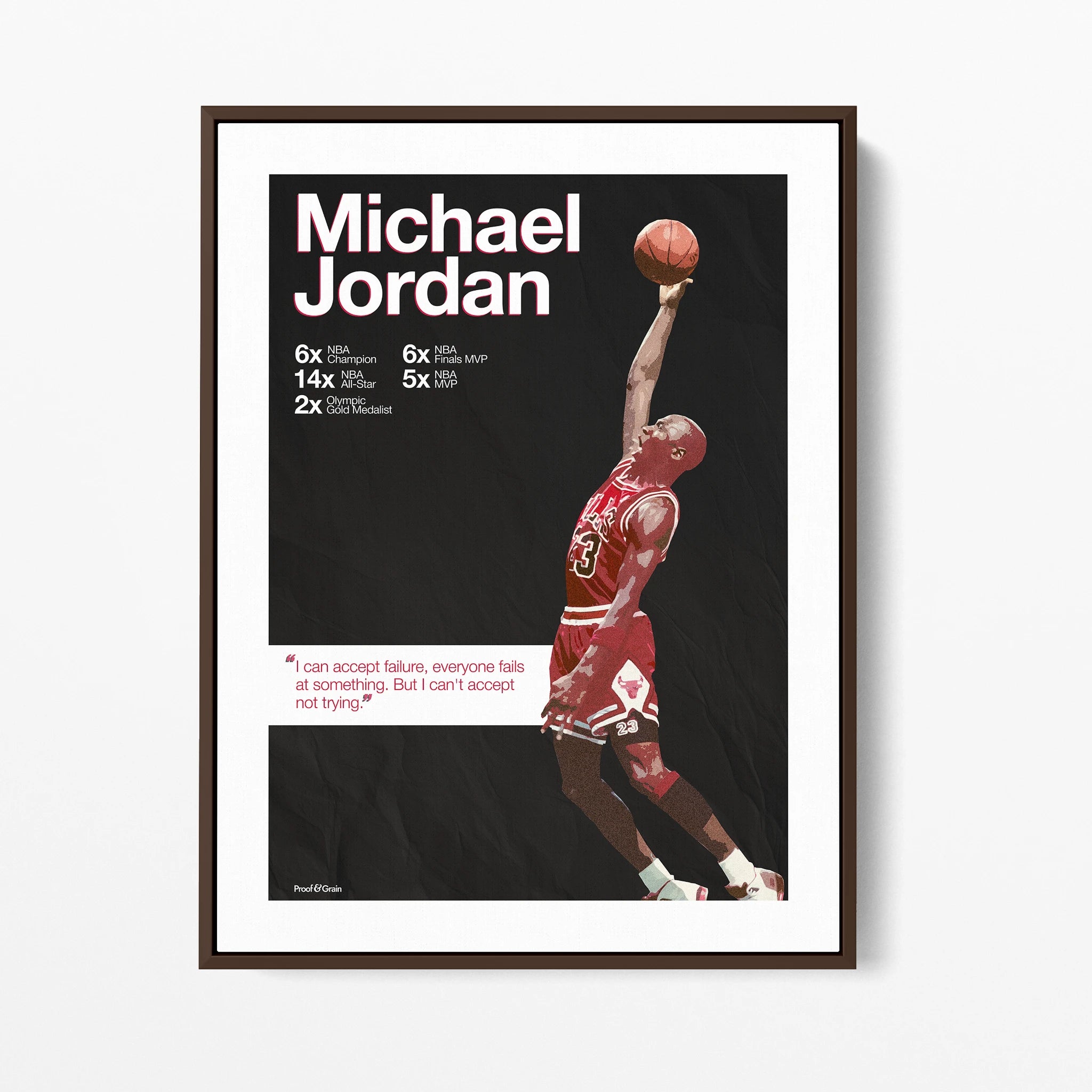 Michael Jordan “Never Stop Trying”