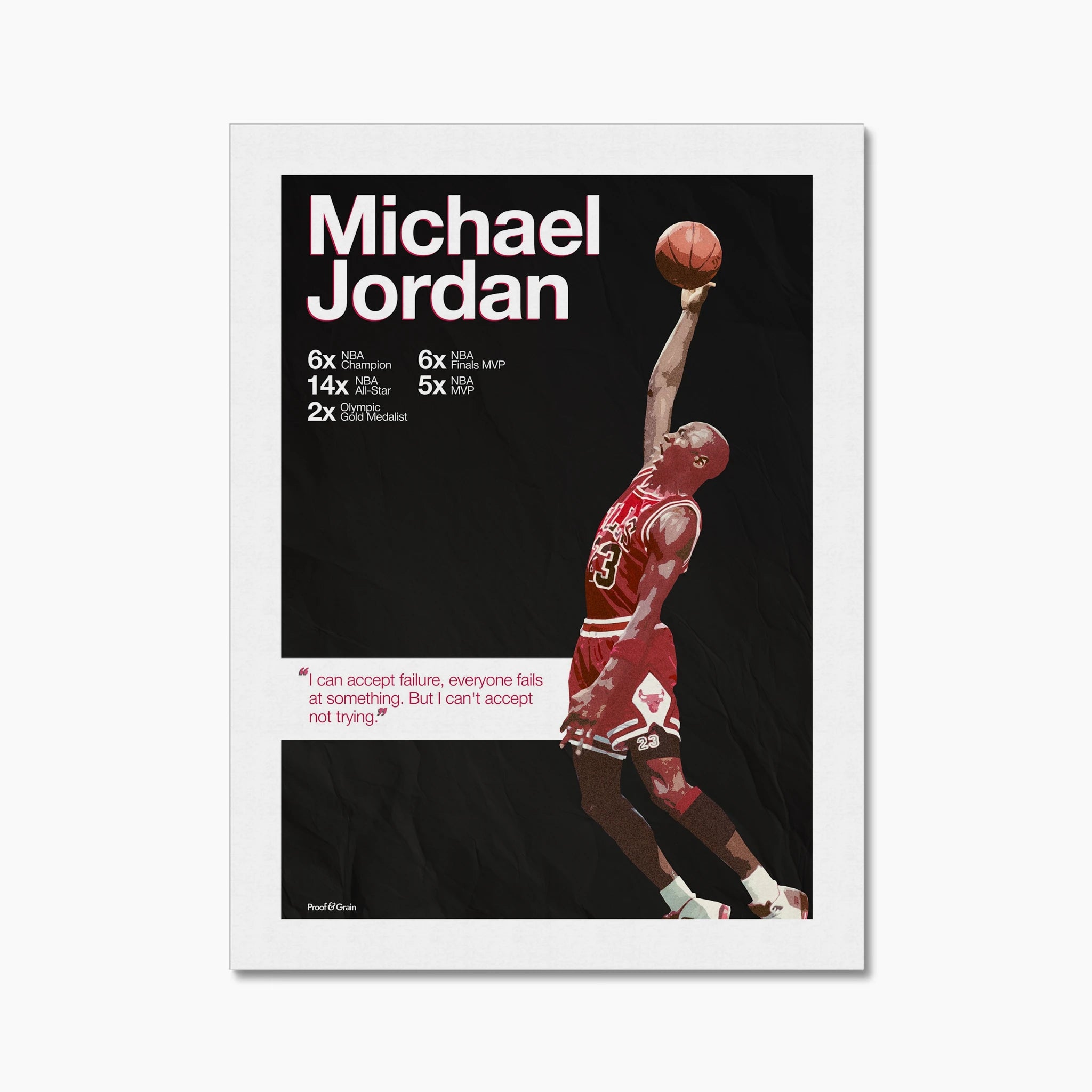 Michael Jordan “Never Stop Trying”