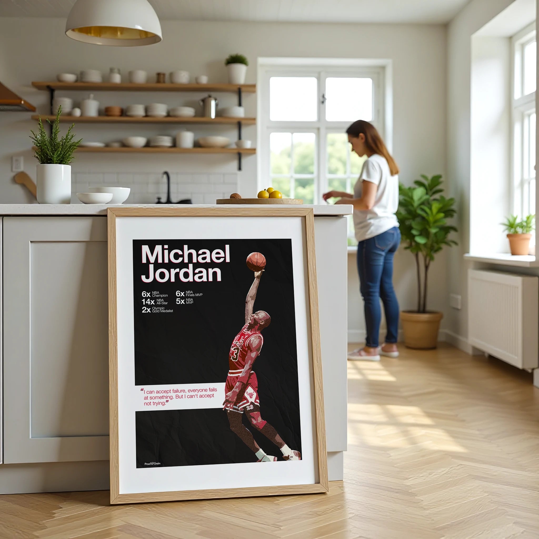 Michael Jordan “Never Stop Trying” Poster