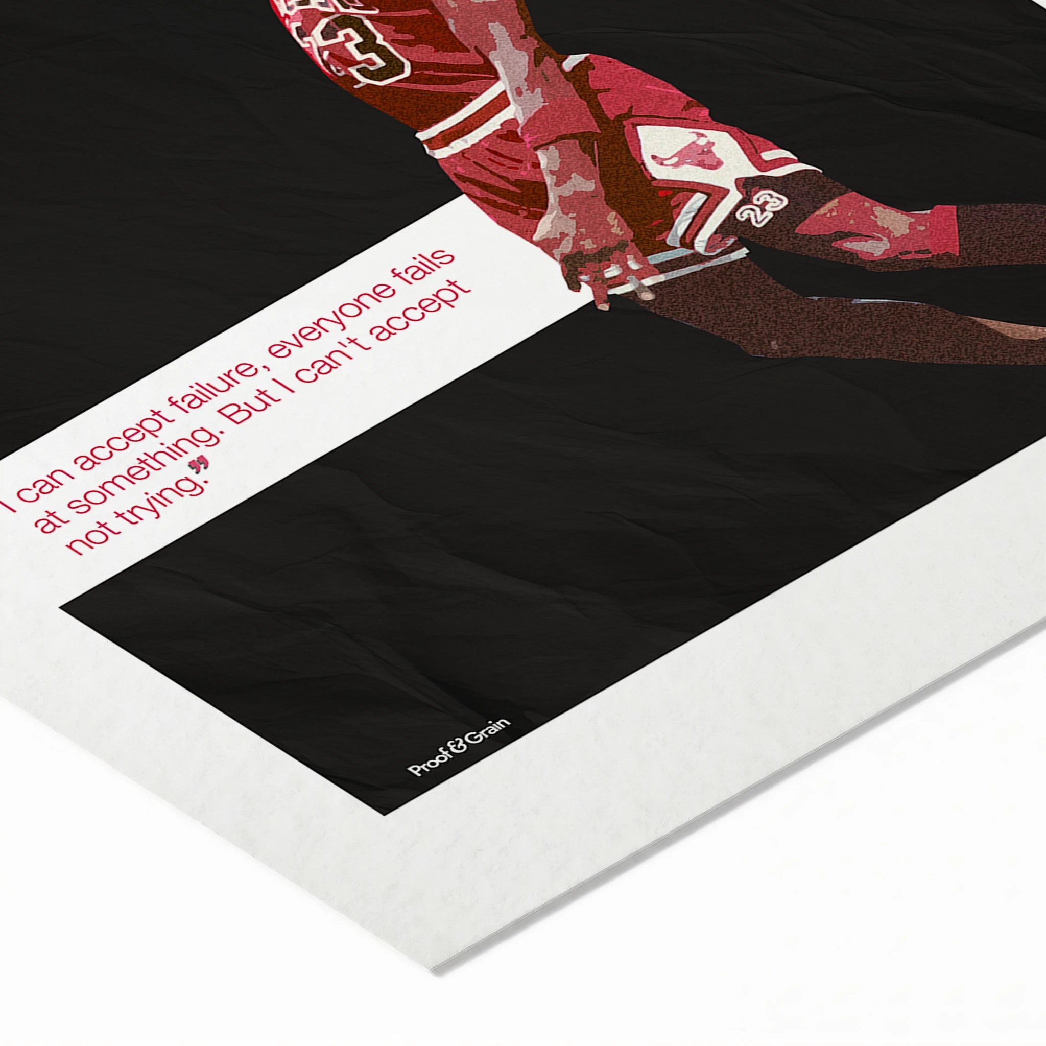 Michael Jordan “Never Stop Trying”