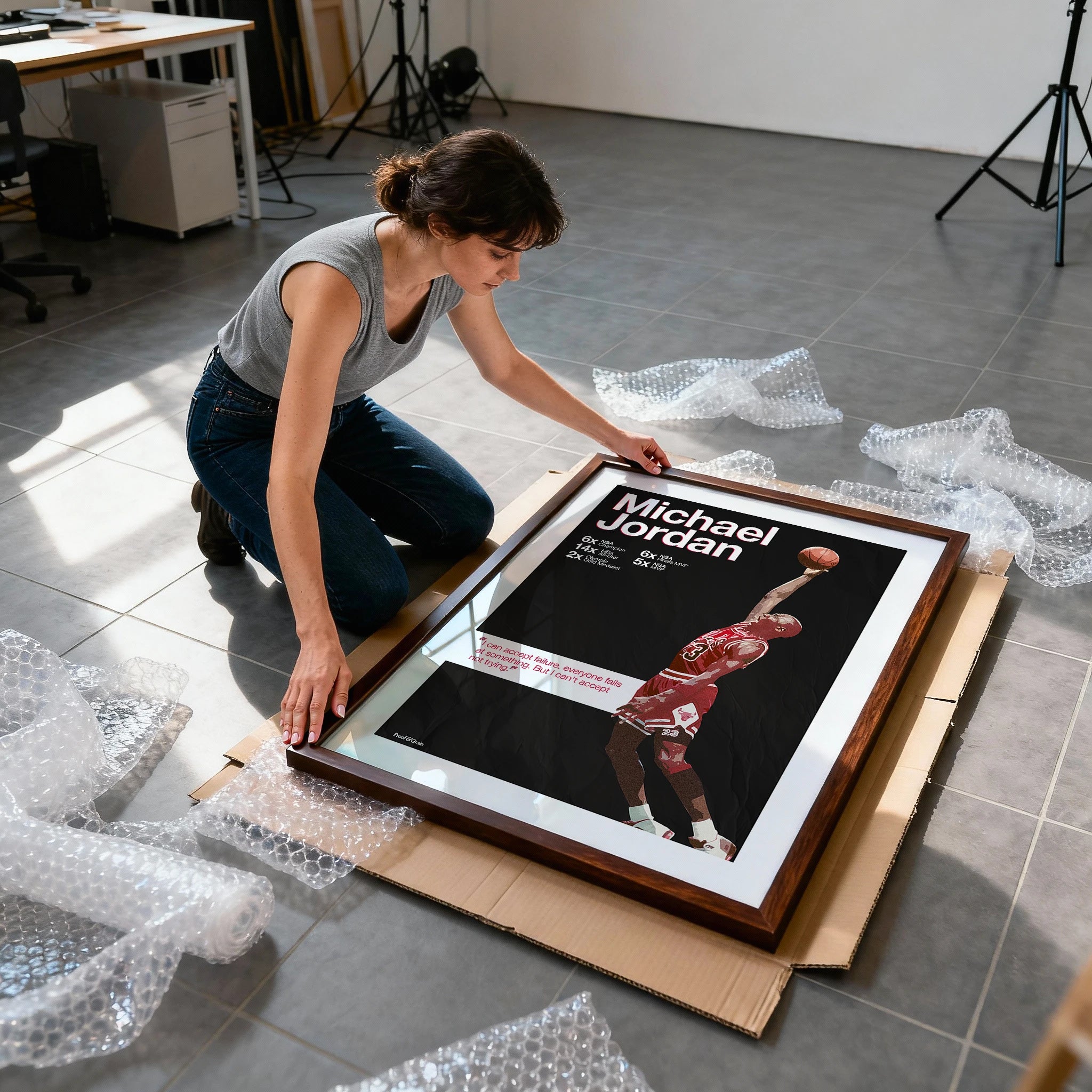 Michael Jordan “Never Stop Trying”