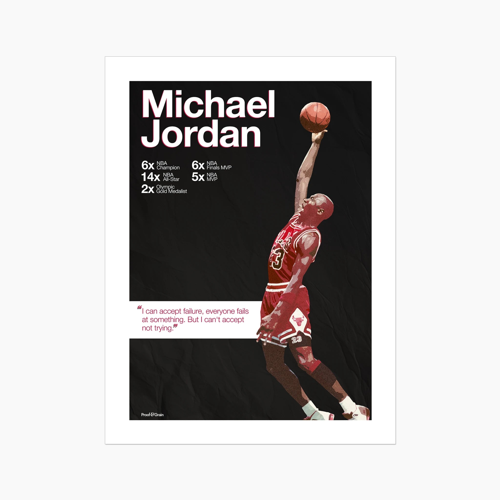 Michael Jordan “Never Stop Trying”