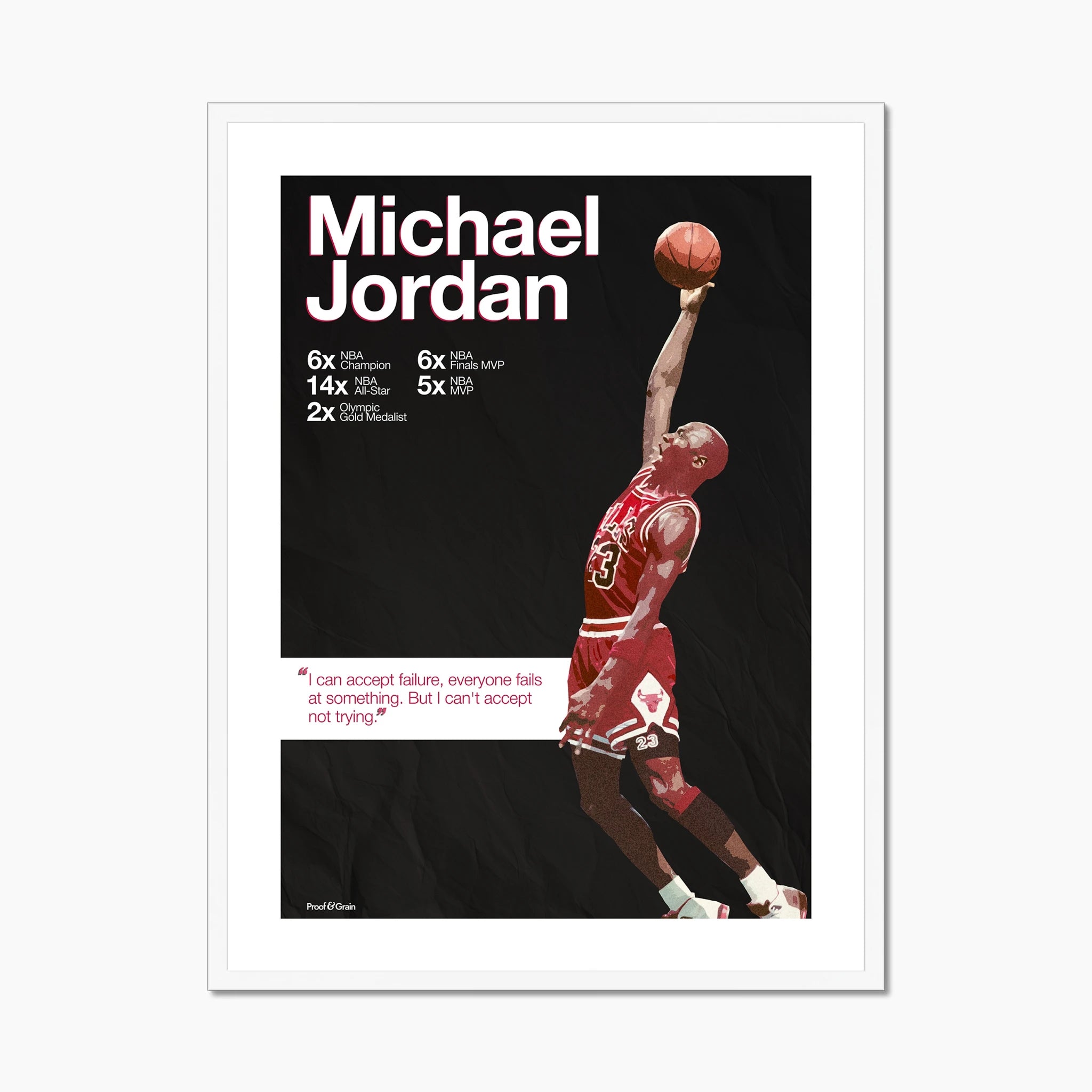 Michael Jordan “Never Stop Trying”