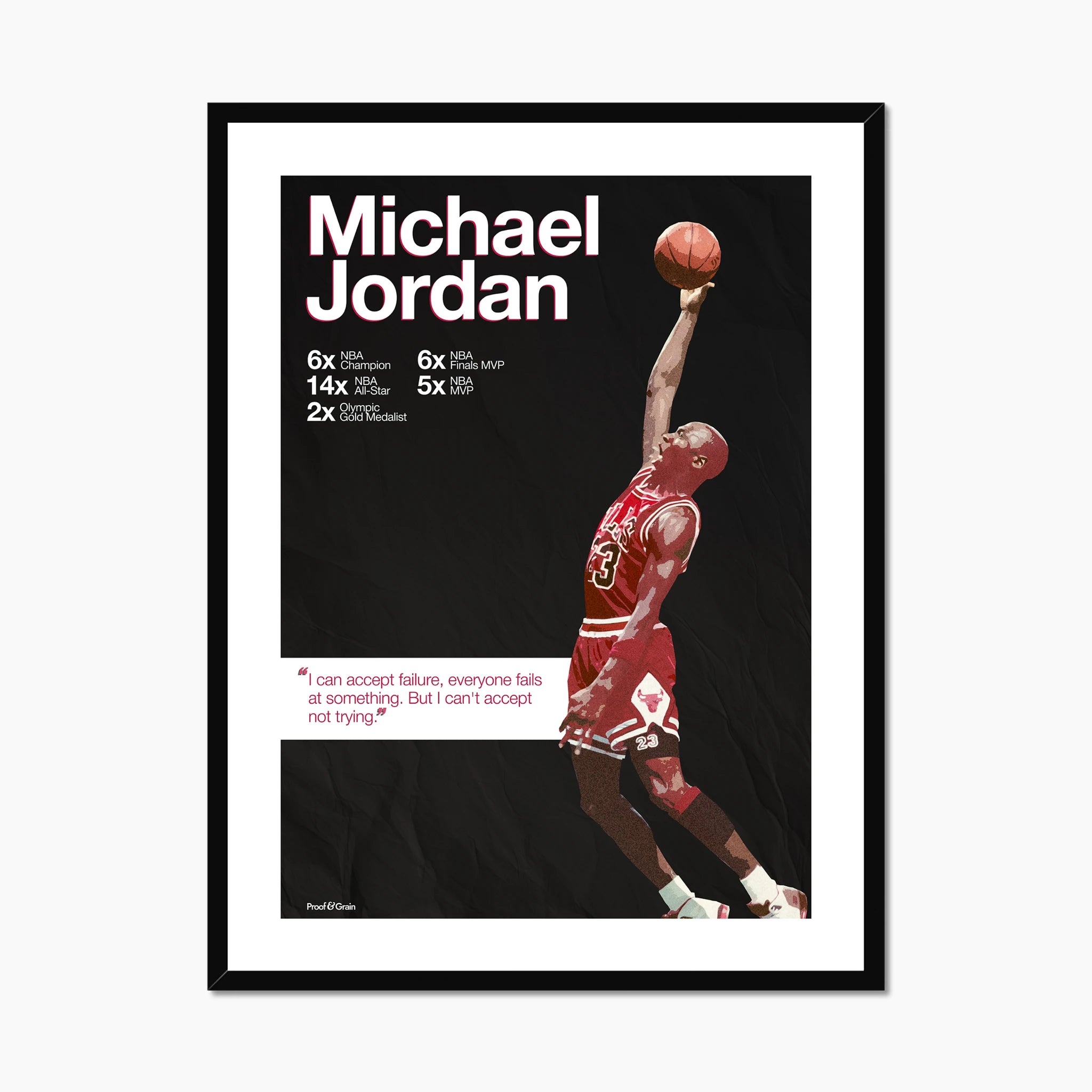 Michael Jordan “Never Stop Trying”