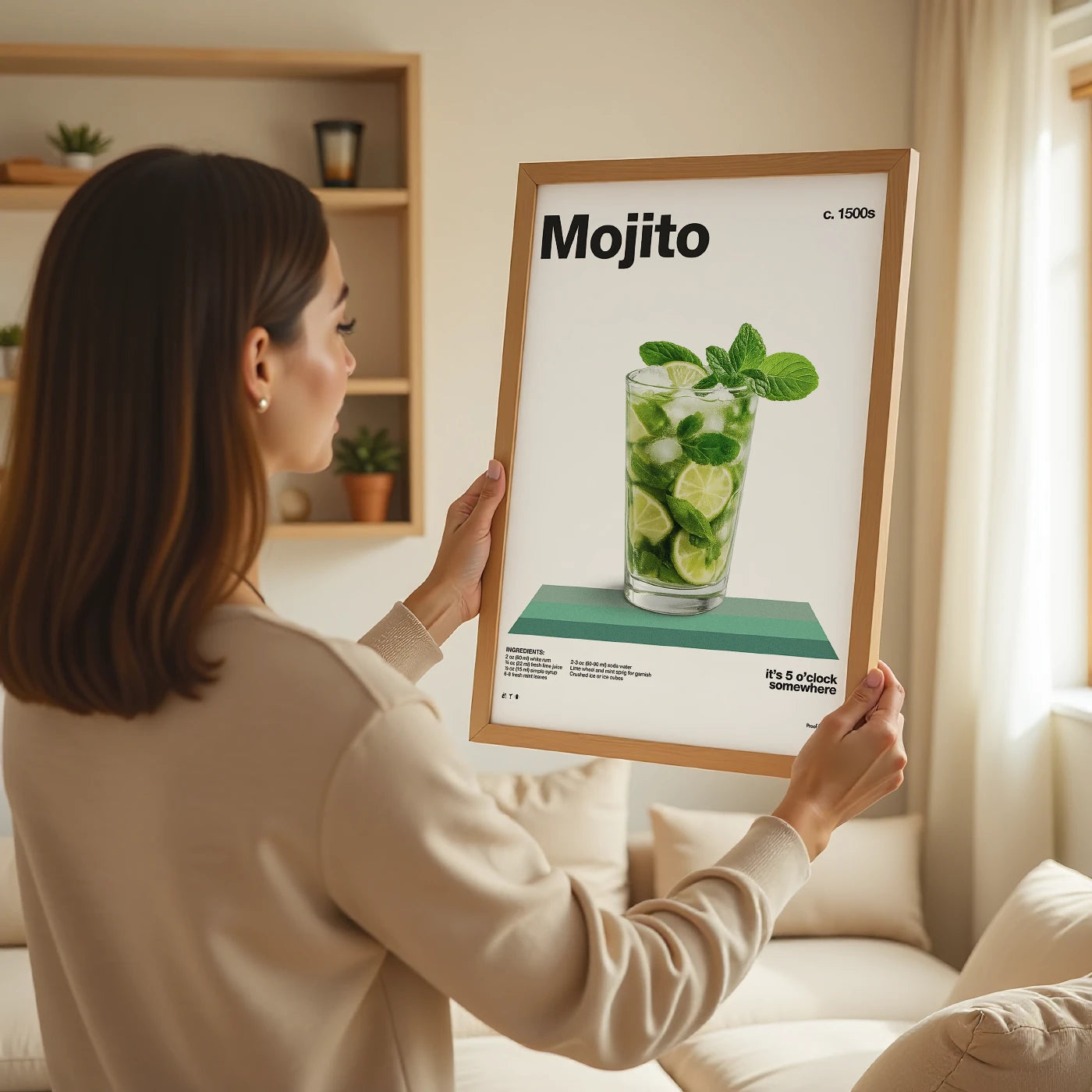Mojito Recipe Poster