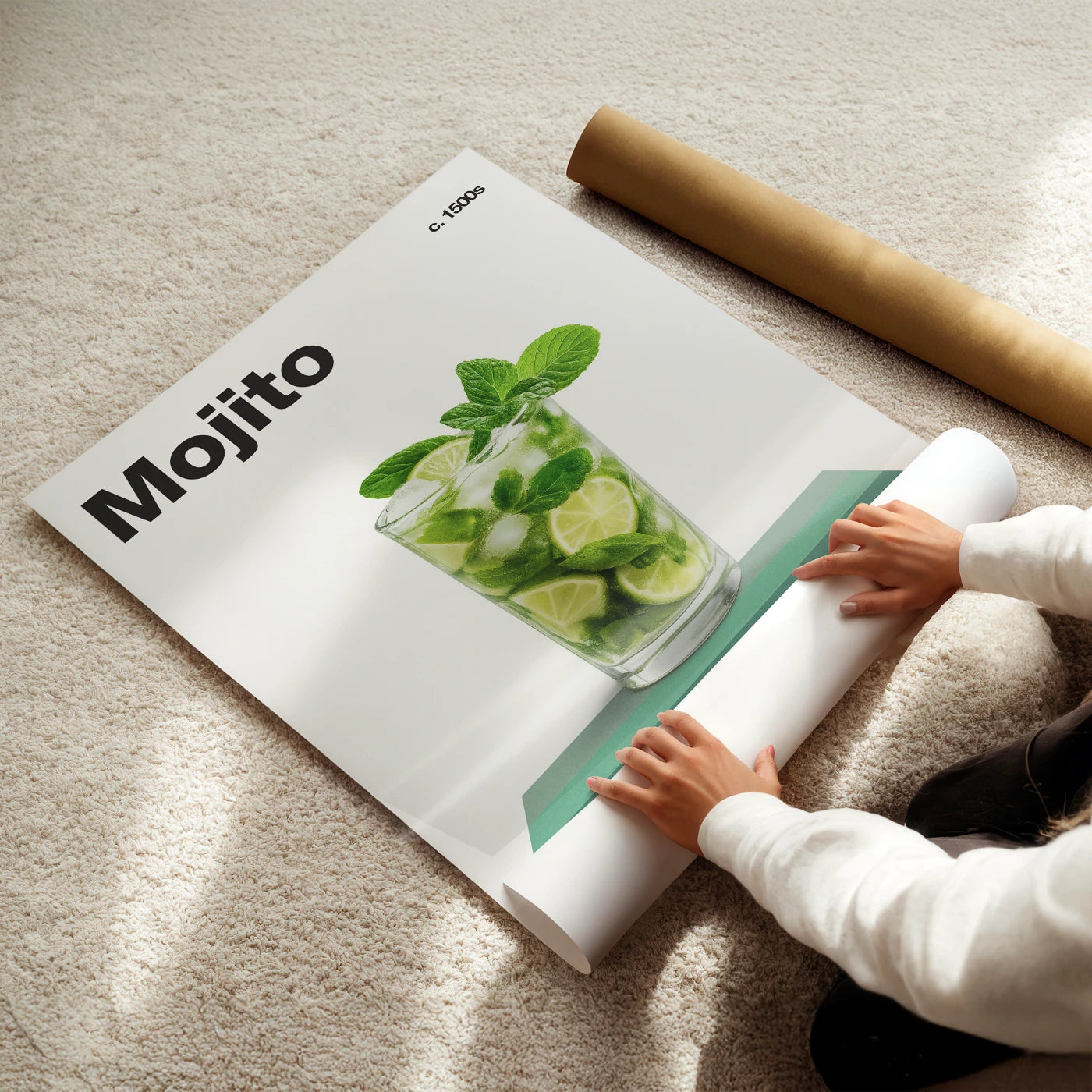 Mojito Recipe Poster