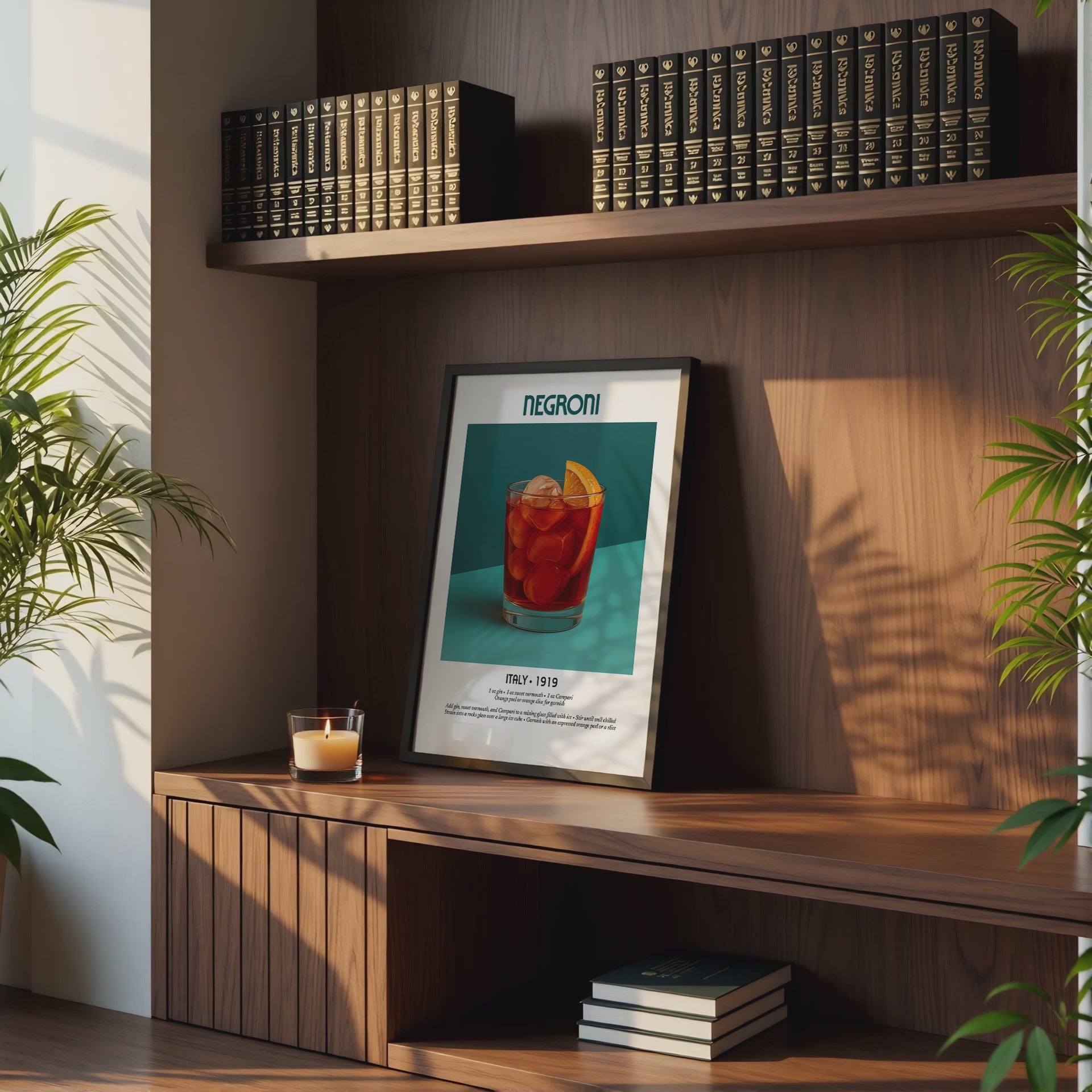 Wall Art Video Mockup: Modern Living Room Interior