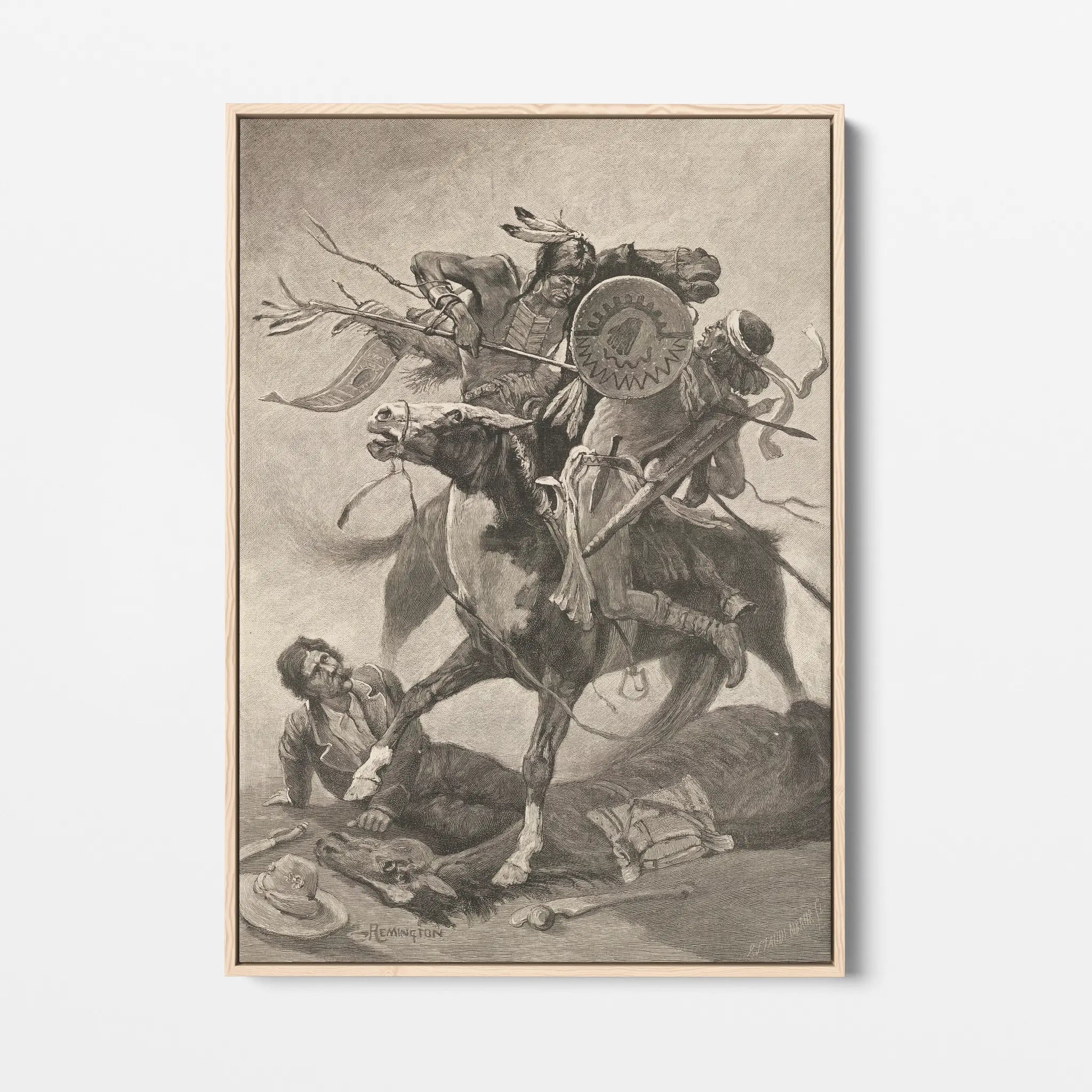 Thrust His Lance Through His Body and Rode Him Down (1889)