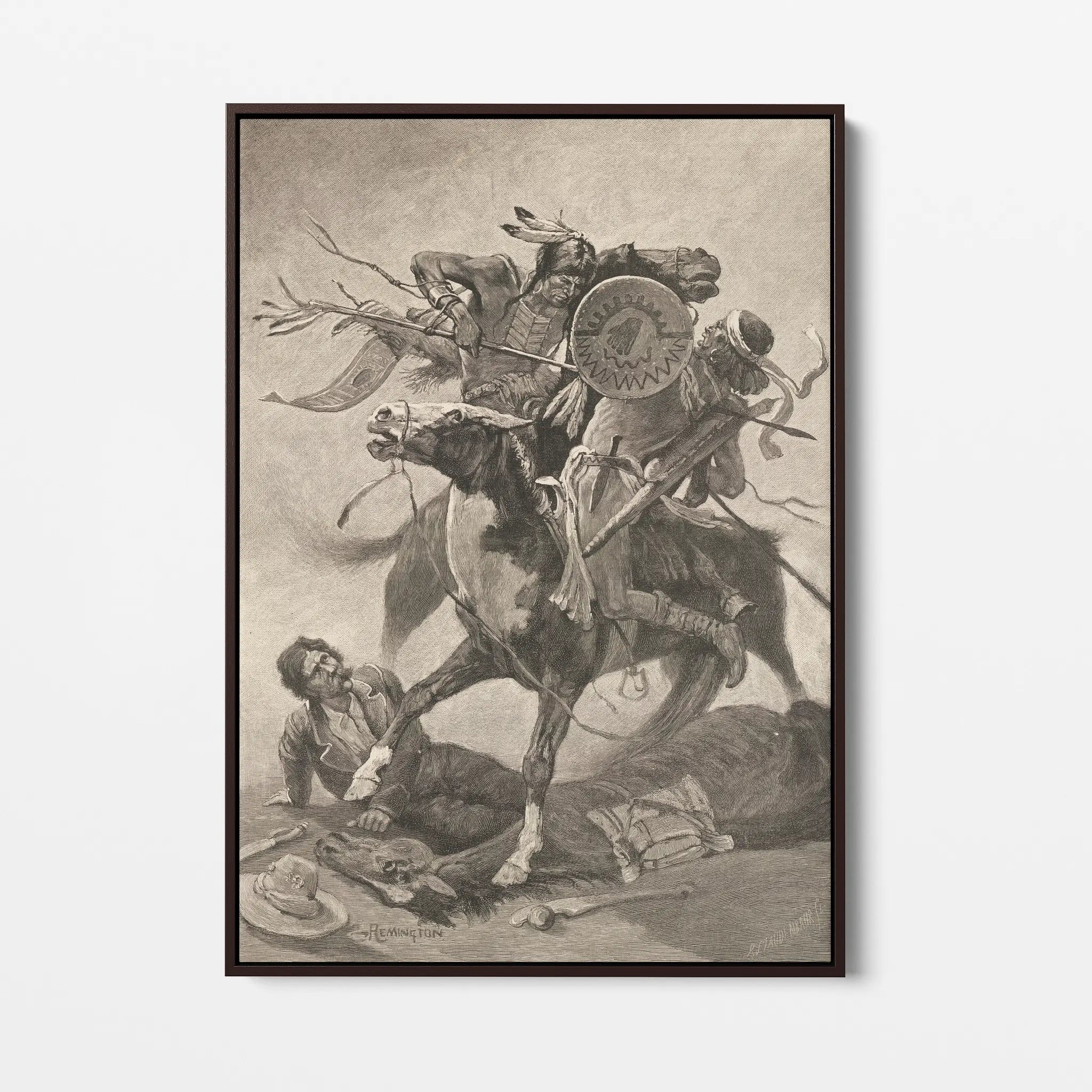 Thrust His Lance Through His Body and Rode Him Down (1889)