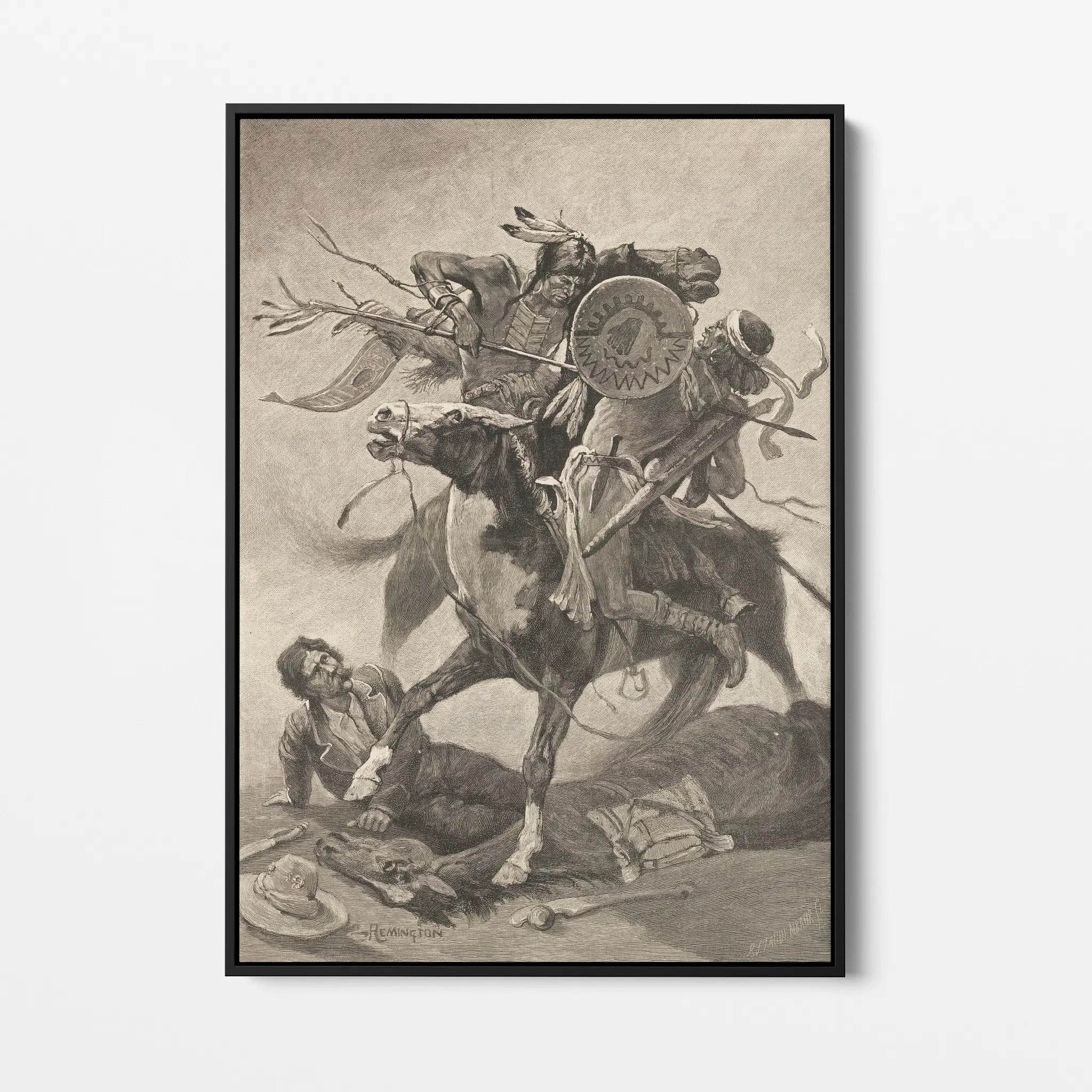 Thrust His Lance Through His Body and Rode Him Down (1889)