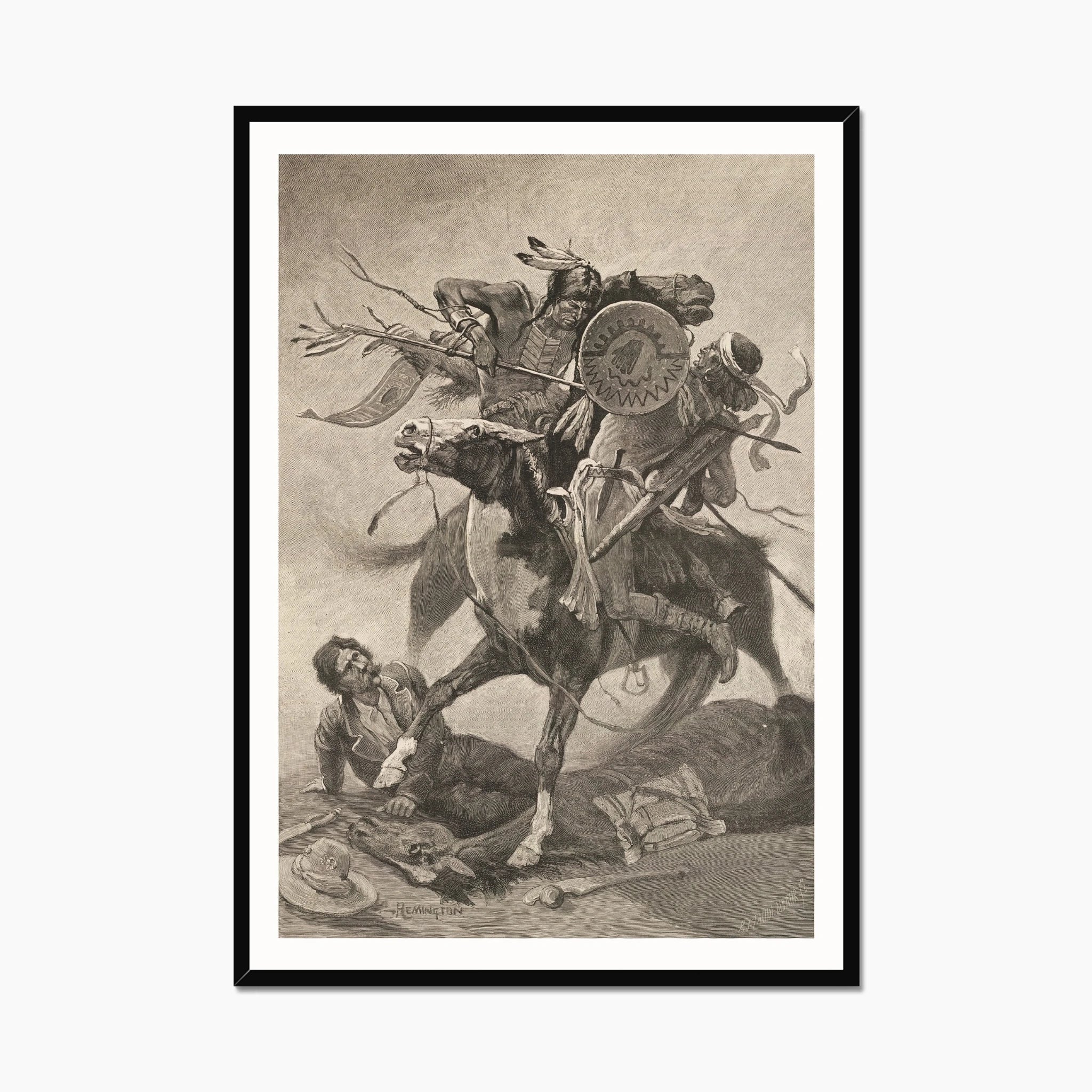 Thrust His Lance Through His Body and Rode Him Down (1889)