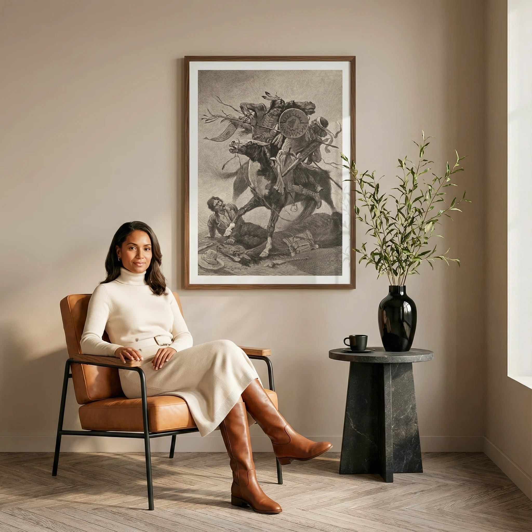 Thrust His Lance Through His Body and Rode Him Down (1889)