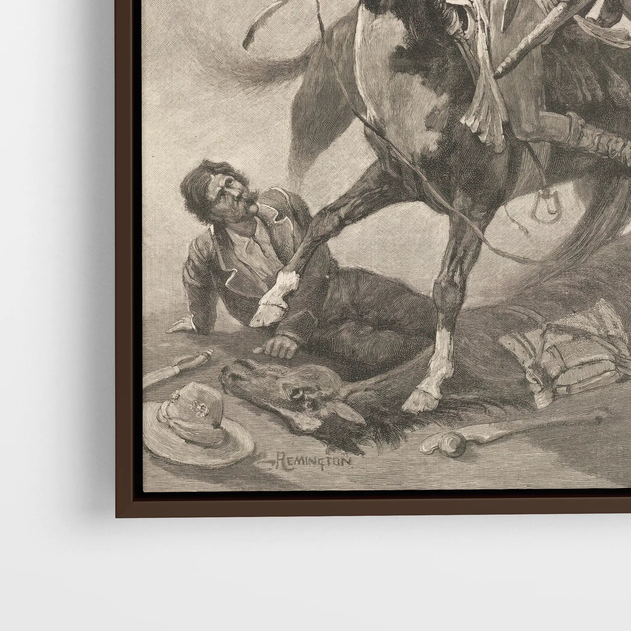 Thrust His Lance Through His Body and Rode Him Down (1889)