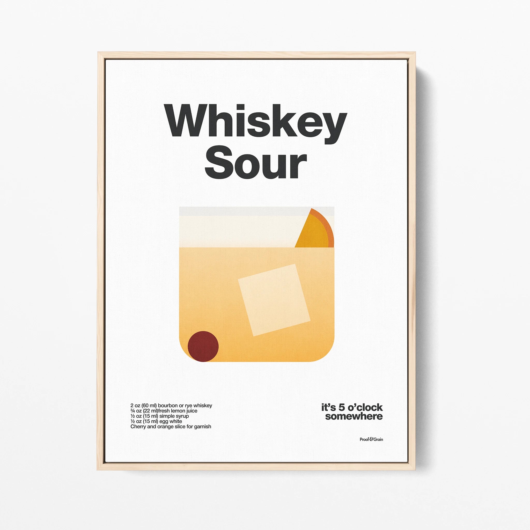 Whiskey Sour Cocktail Recipe