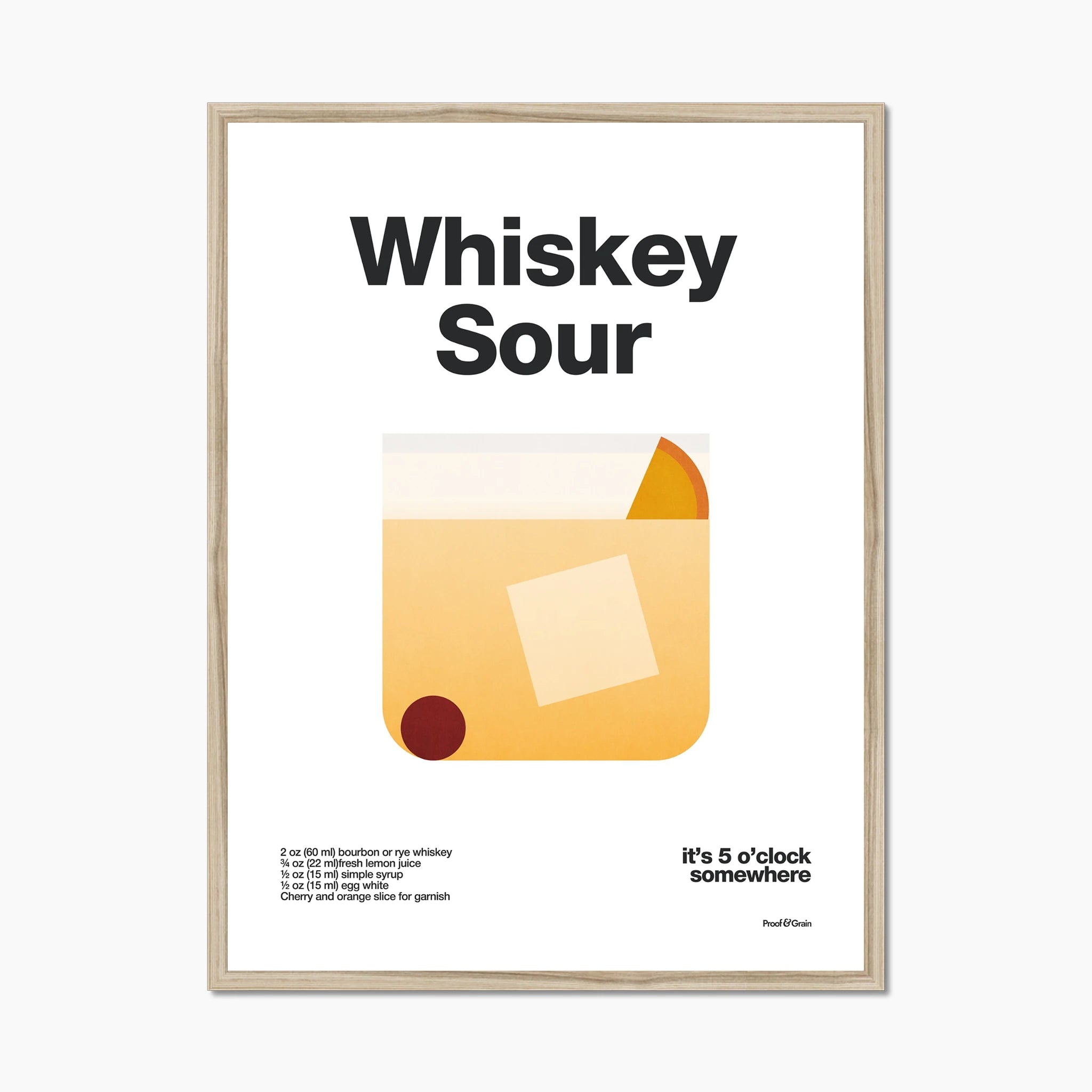 Whiskey Sour Cocktail Recipe